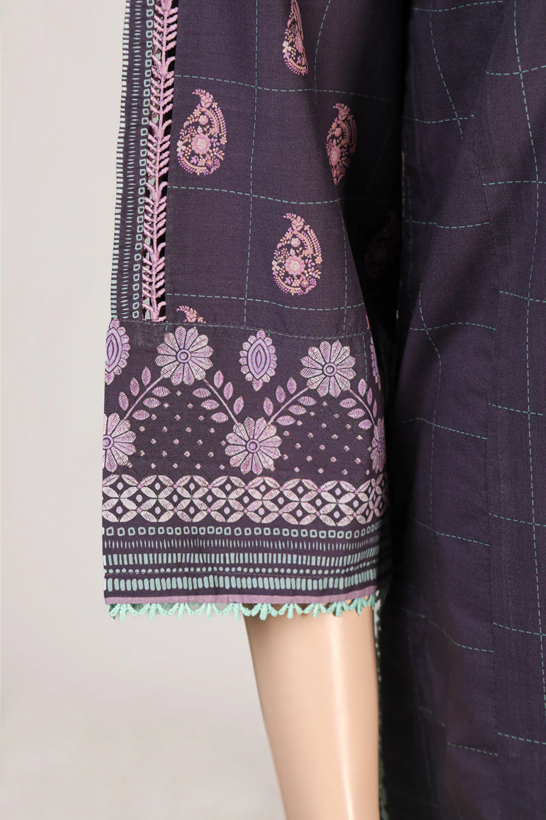 Unstitched Embroidered Cotton Filament 3 Piece - Image 6