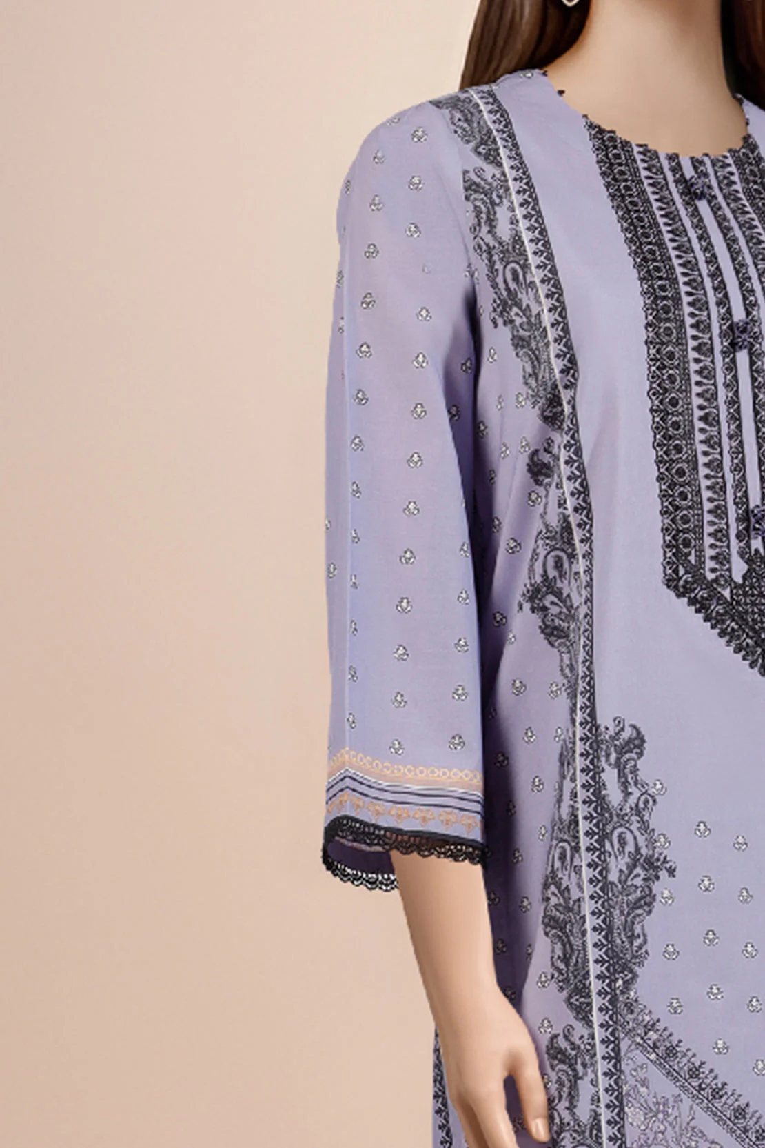 Unstitched Embroidered Cotton Filament 3 Piece - Image 6