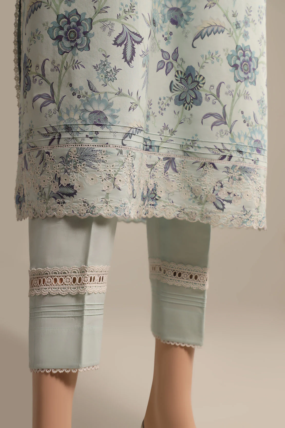 Unstitched Embroidered Cotton Filament Shirt - Image 4