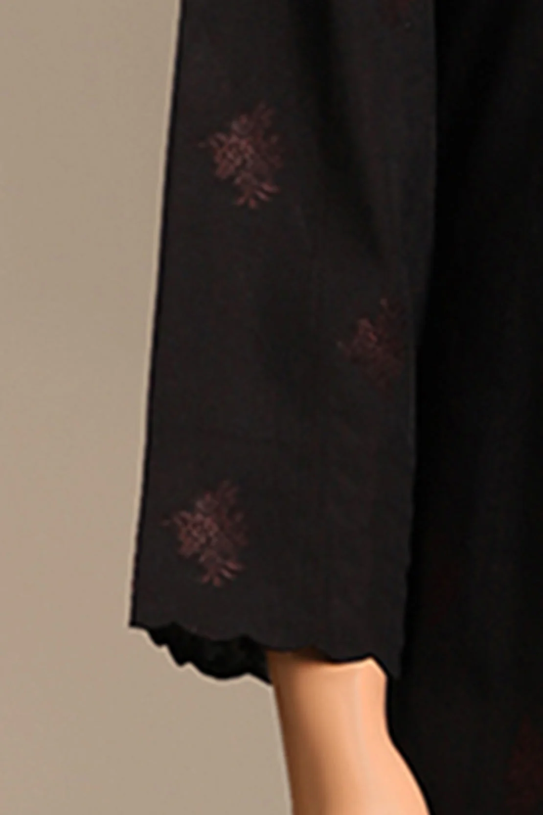 Unstitched Embroidered Jacquard Cotton 3 Piece - Image 3
