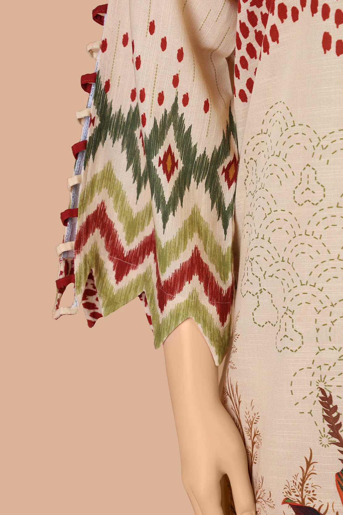 Unstitched Embroidered Lawn Shirt - Image 2