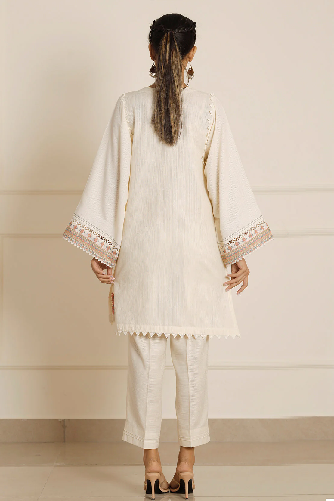 Unstitched Embroidered Self Jacquard 2 Piece (Shirt/Trouser) - Image 6