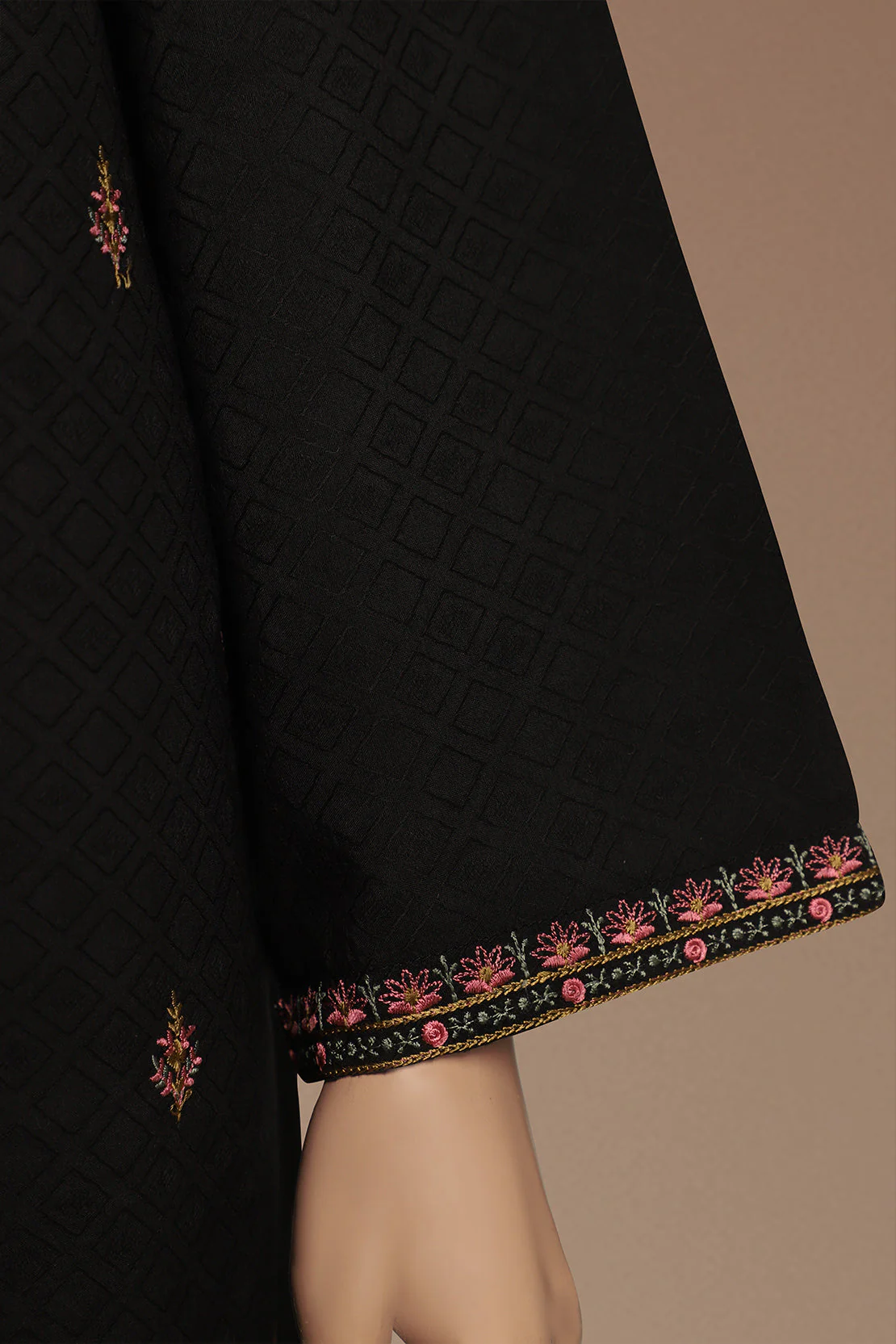 Unstitched Embroidered Self Jacquard 2 Piece (Shirt/Trouser) - Image 3