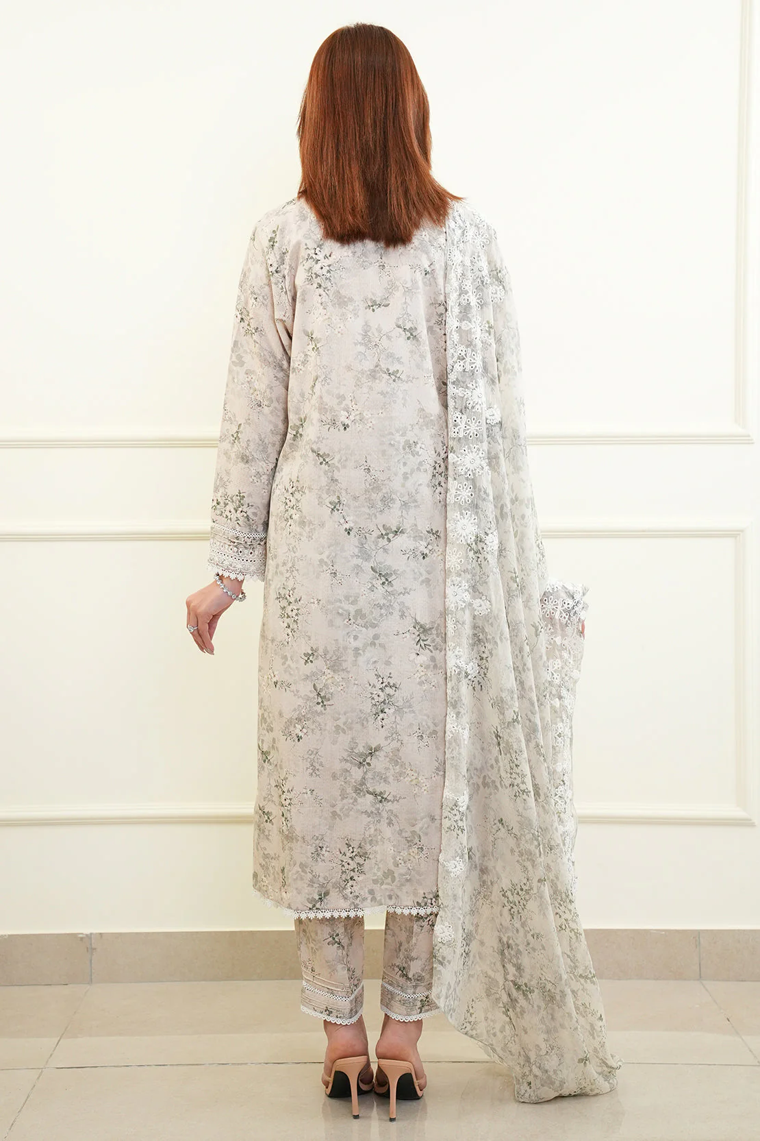 Unstitched Embroidered Self Jacquard 2 Piece (Shirt/Trouser) - Image 6