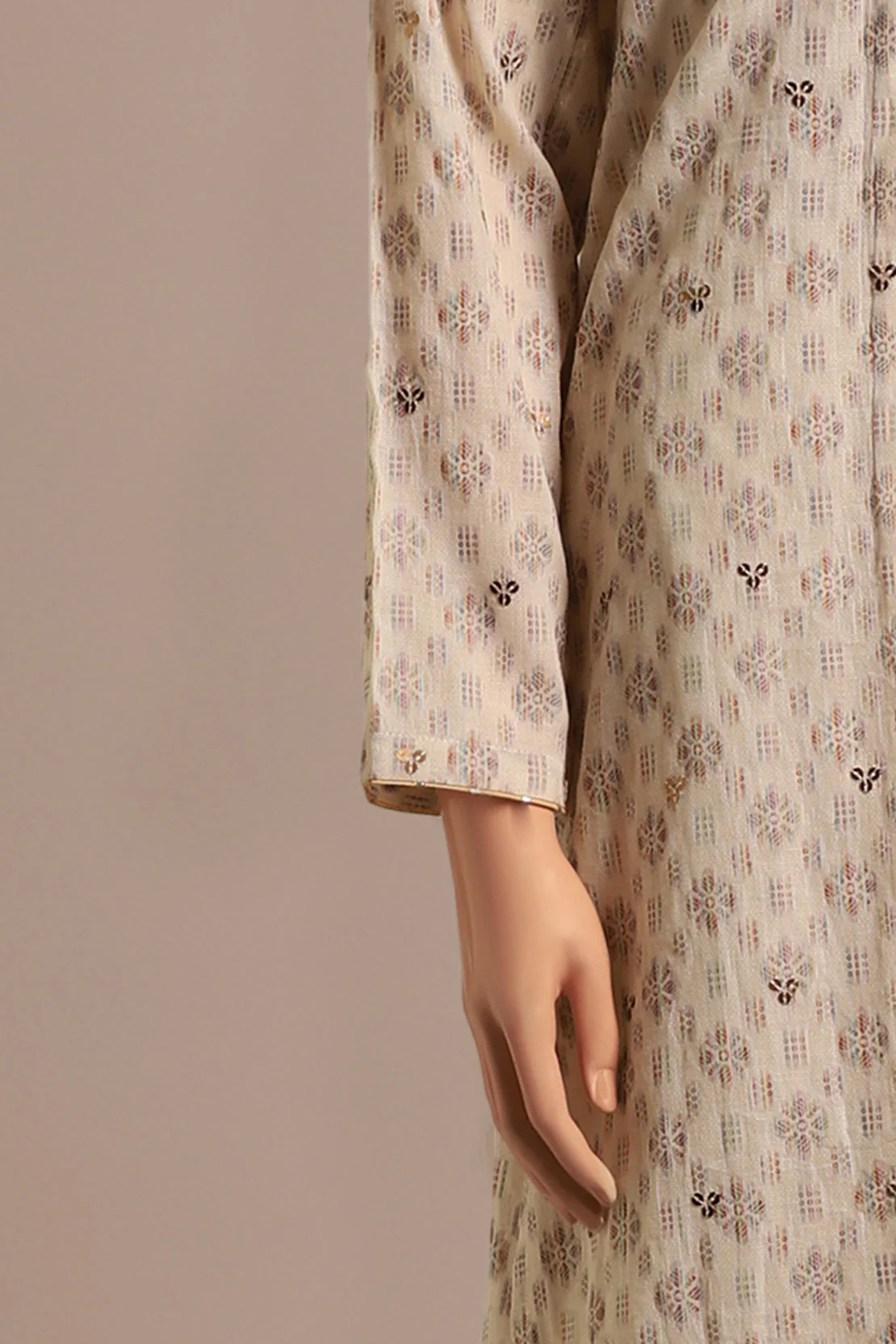 Unstitched Embroidered Self Jacquard 3 Piece - Image 5
