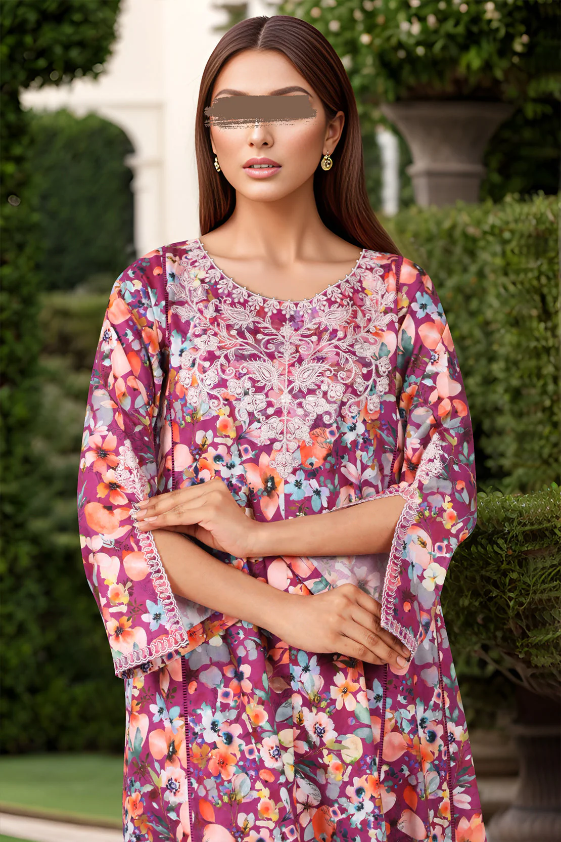 Unstitched Embroidered Self Jacquard 3 Piece - Image 2