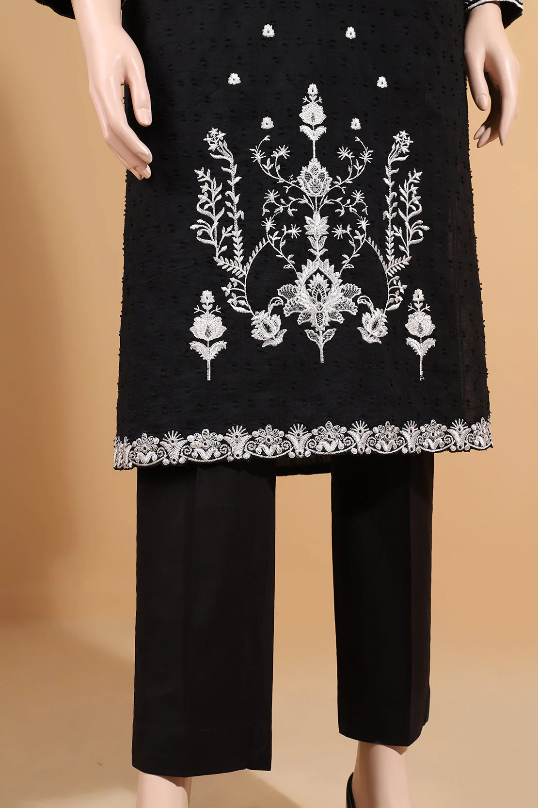 Unstitched Embroidered Self Jacquard 3 Piece - Image 5