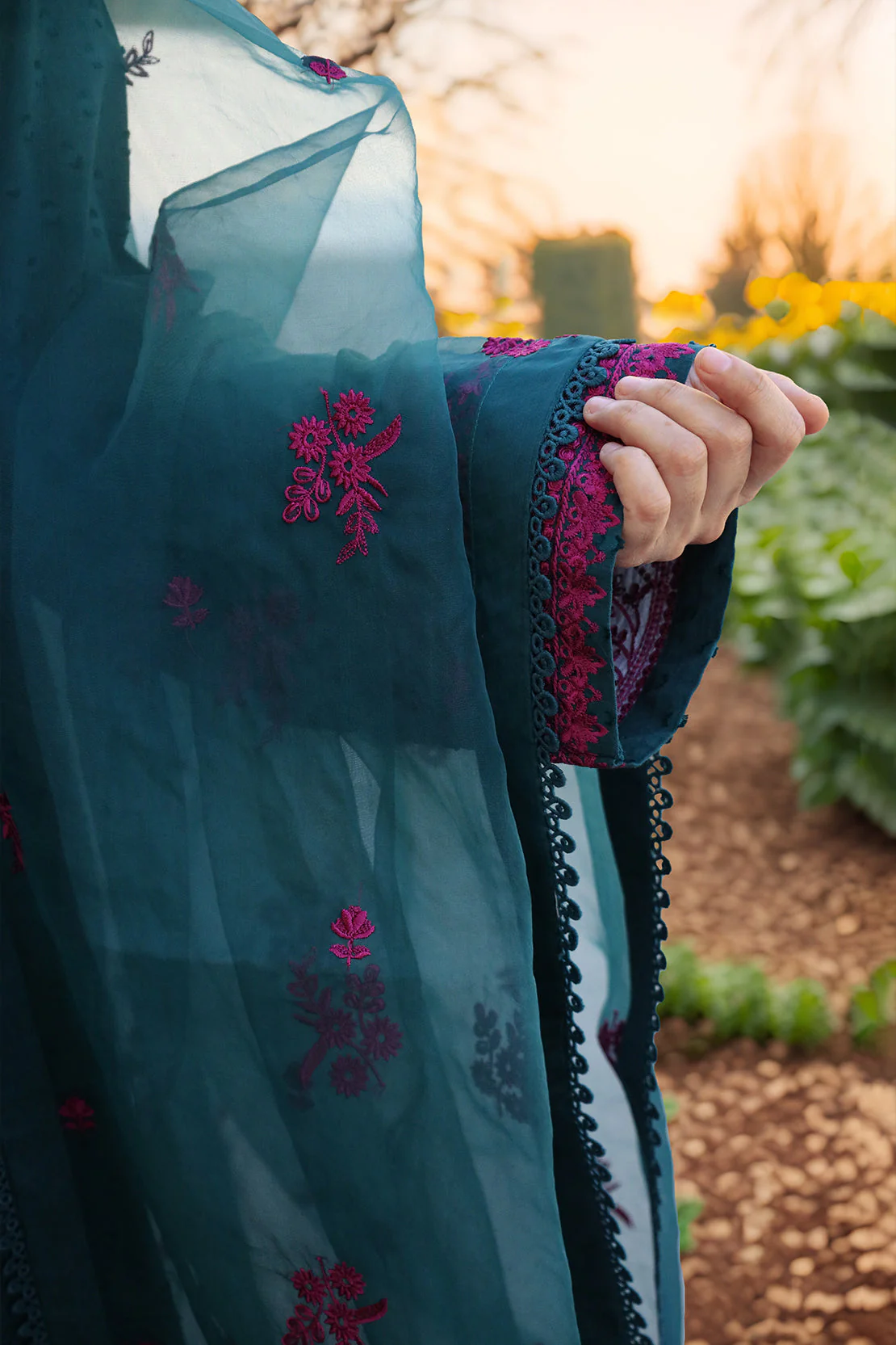 Unstitched Embroidered Self Jacquard 3 Piece - Image 3