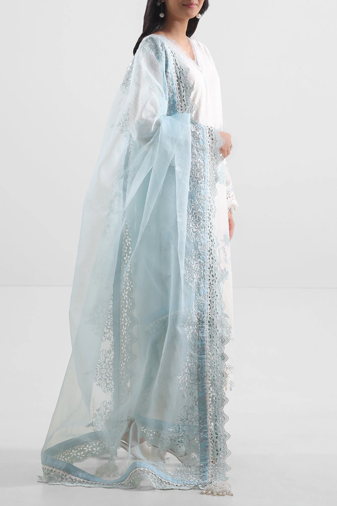 Unstitched Embroidered Self Jacquard 3 Piece - Image 2