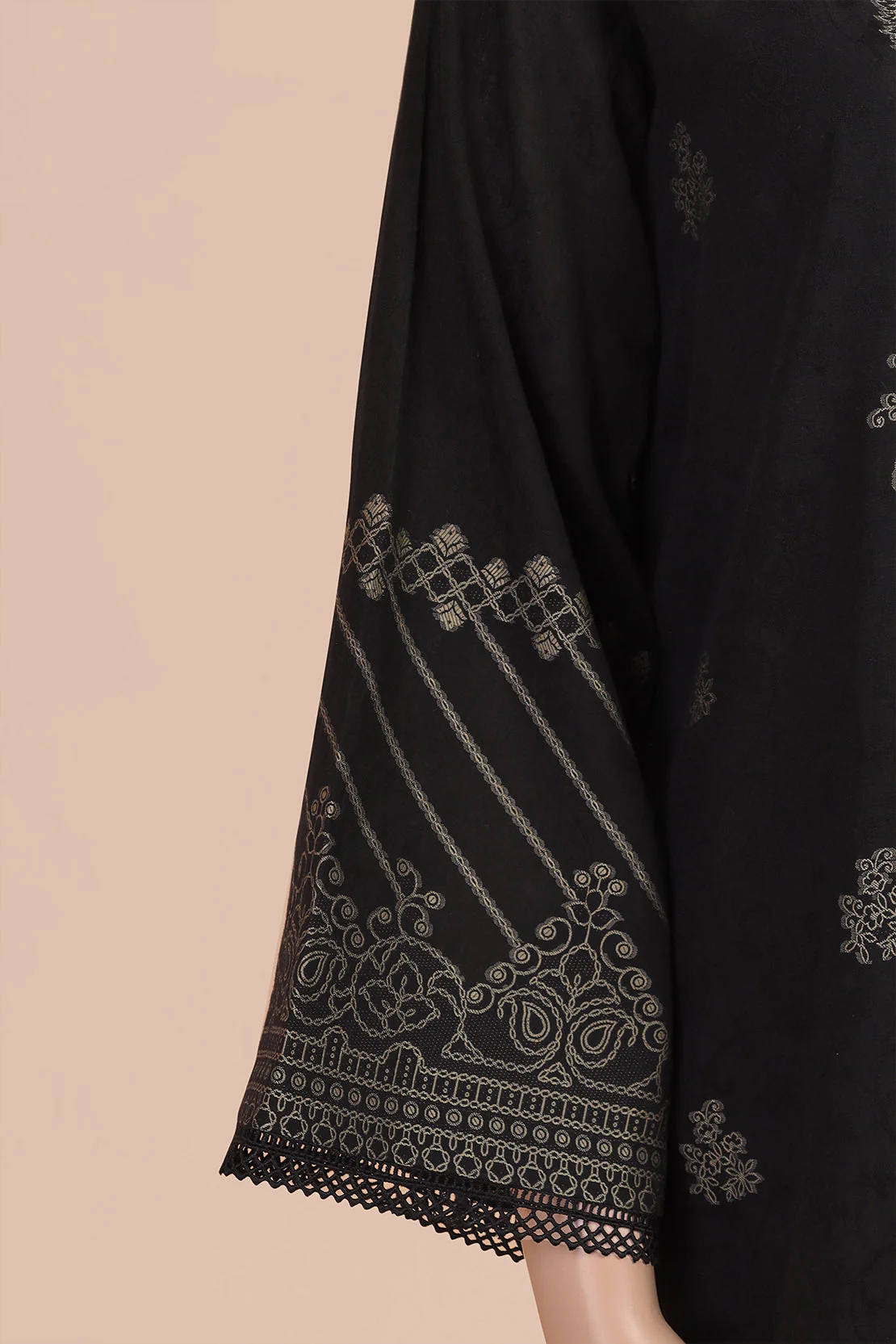 Unstitched Jacquard Cotton 2 Piece (Shirt/Dupatta) - Image 3