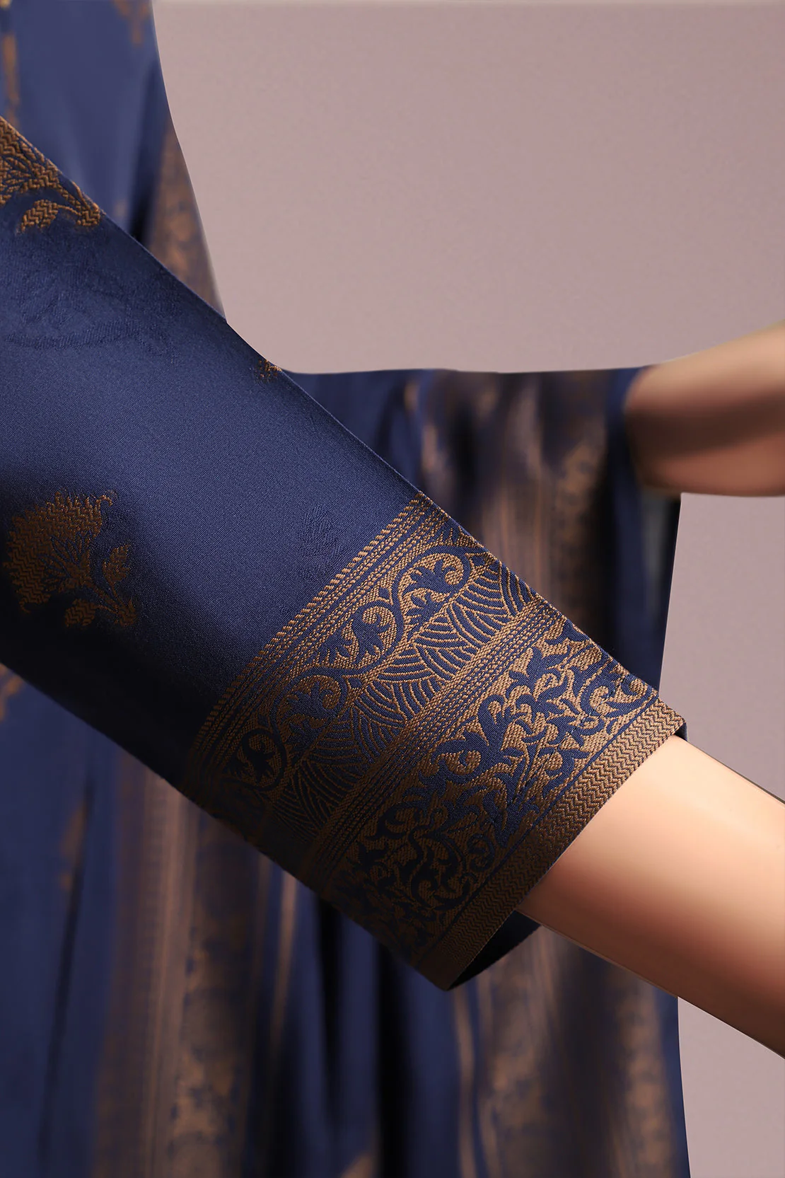 Unstitched Jacquard Cotton 2 Piece (Shirt/Dupatta) - Image 3