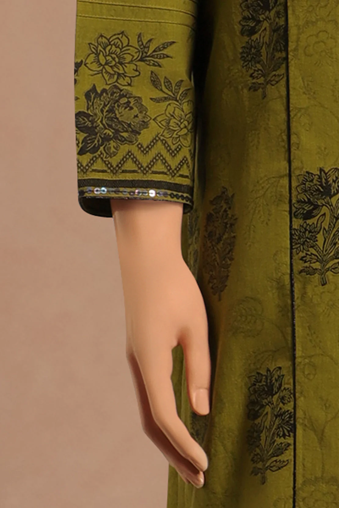 Unstitched Jacquard Cotton 2 Piece (Shirt/Dupatta) - Image 4