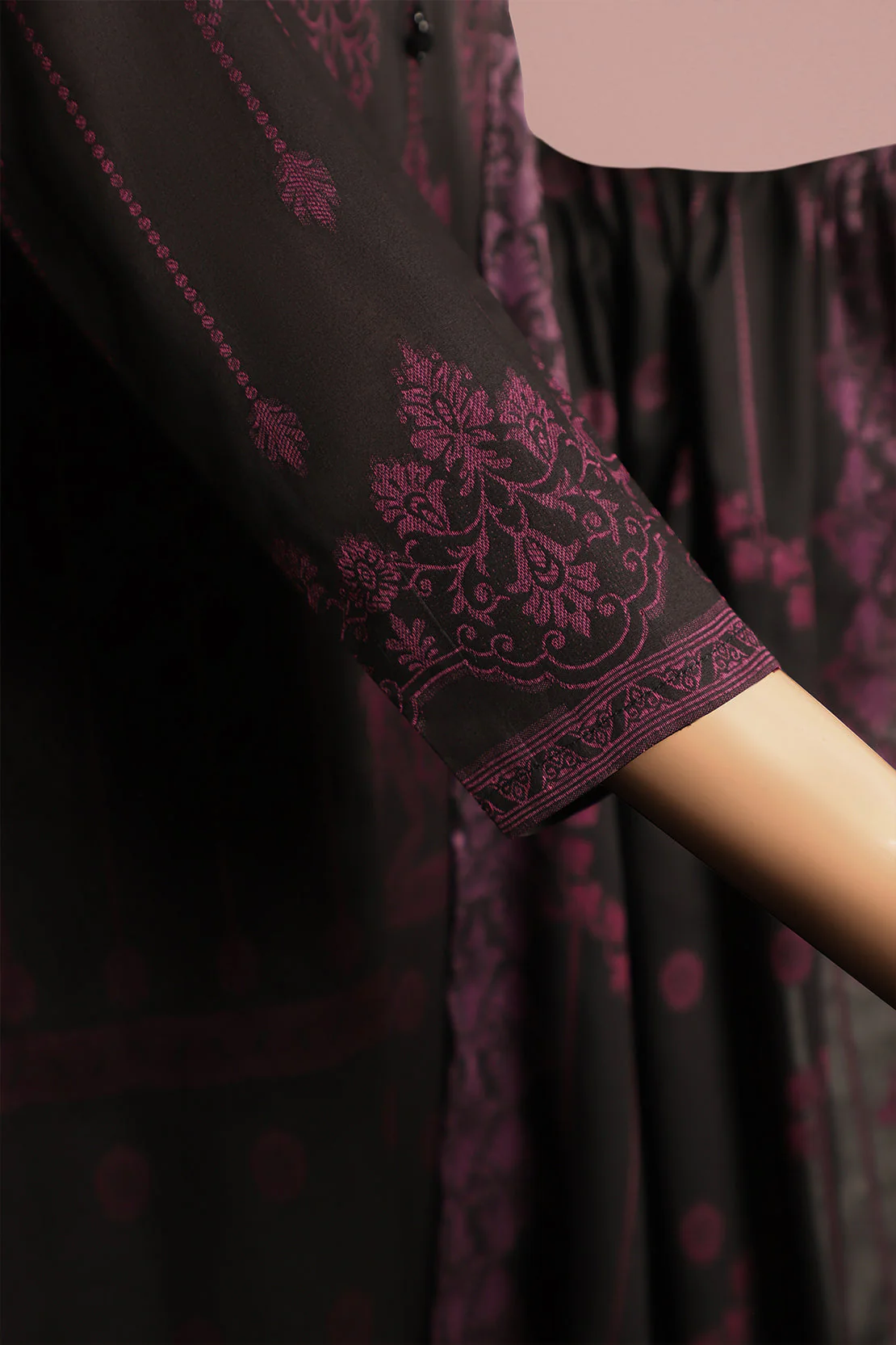 Unstitched Jacquard Cotton 2 Piece (Shirt/Dupatta) - Image 4