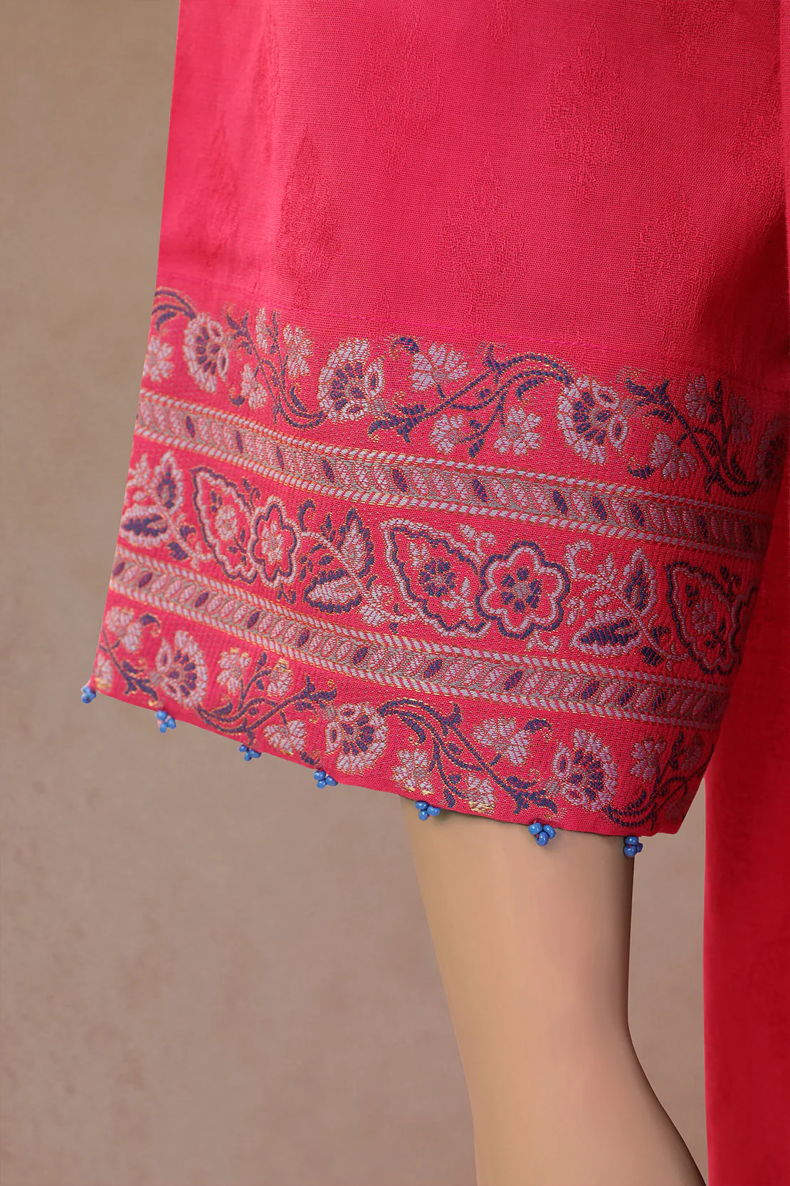 Unstitched Jacquard Cotton 2 Piece (Shirt/Dupatta) - Image 3