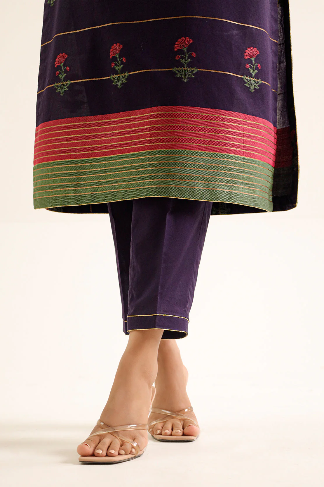 Unstitched Jacquard Cotton 2 Piece (Shirt/Dupatta) - Image 7