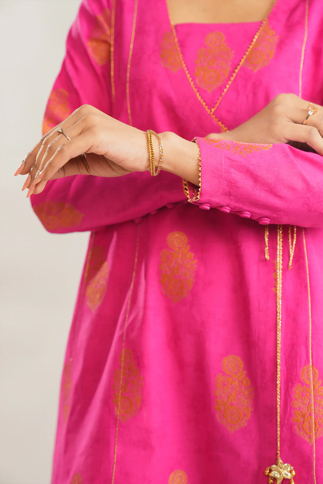 Unstitched Jacquard Cotton 2 Piece (Shirt/Dupatta) - Image 6