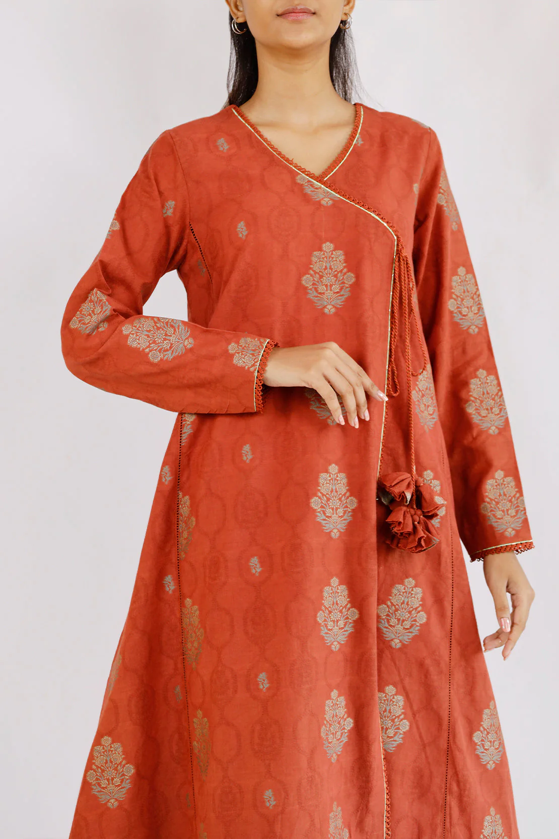 Unstitched Jacquard Cotton 2 Piece (Shirt/Dupatta) - Image 3