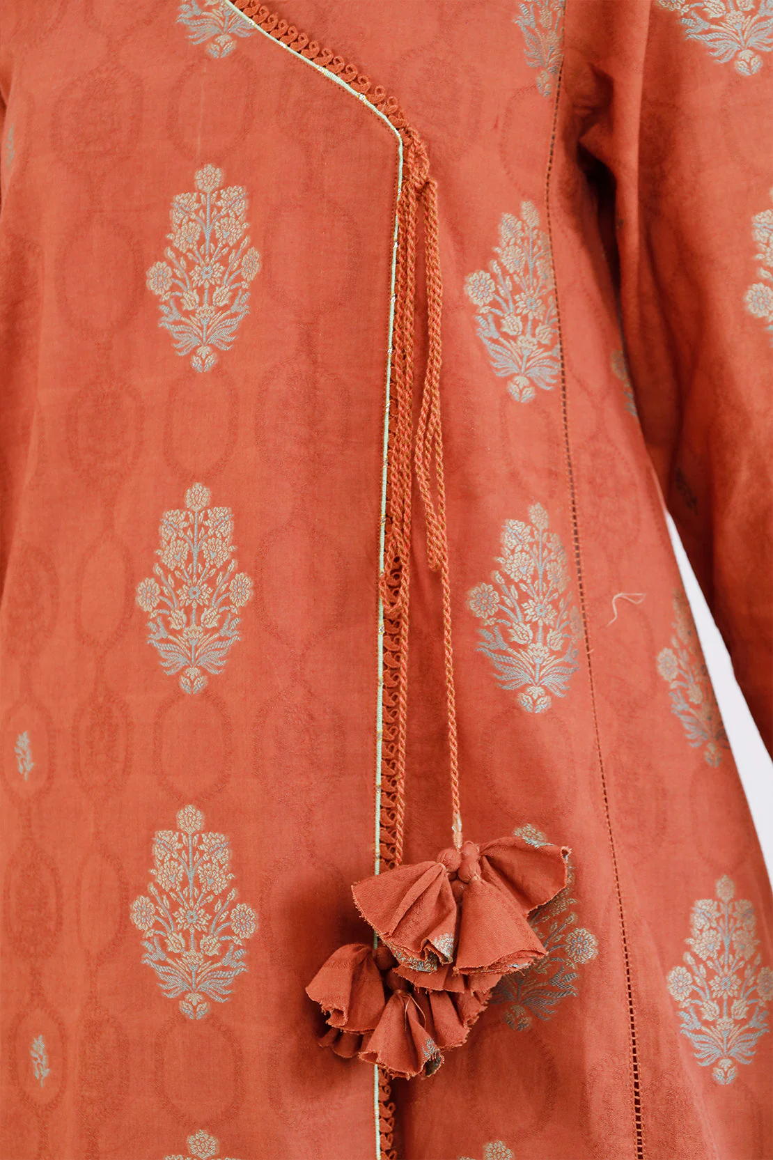 Unstitched Jacquard Cotton 2 Piece (Shirt/Dupatta) - Image 6