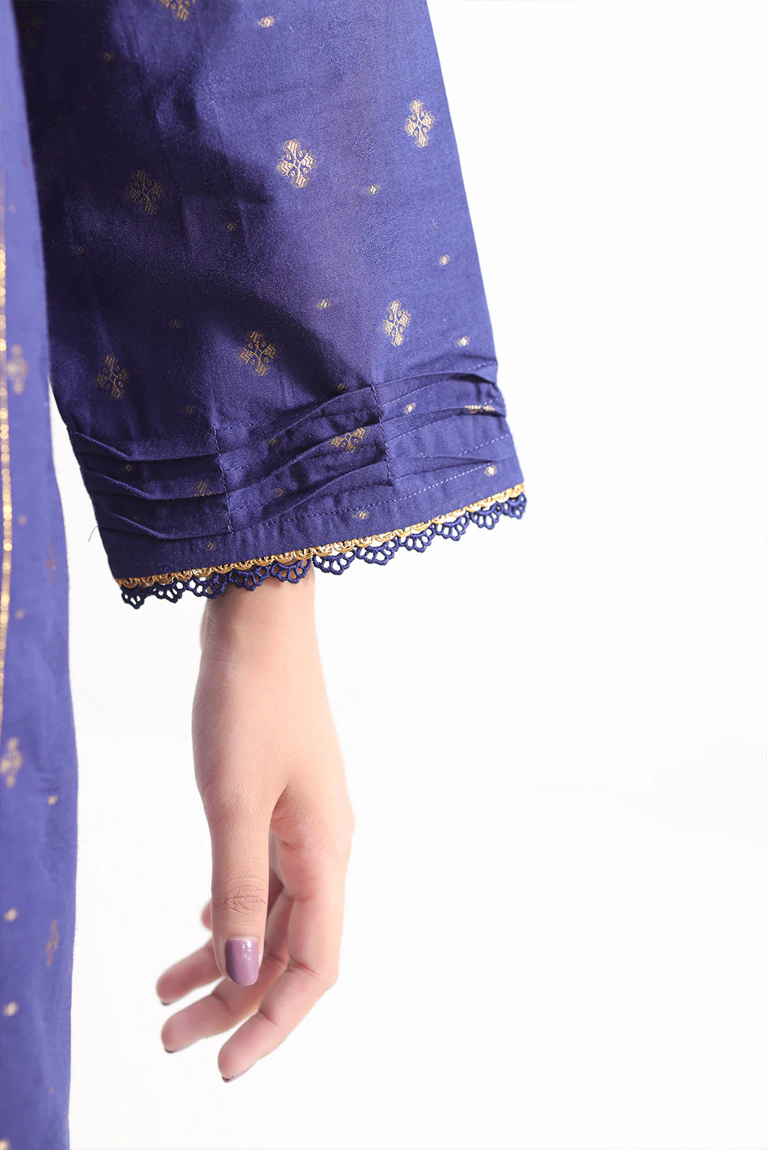 Unstitched Jacquard Cotton 2 Piece (Shirt/Dupatta) - Image 5