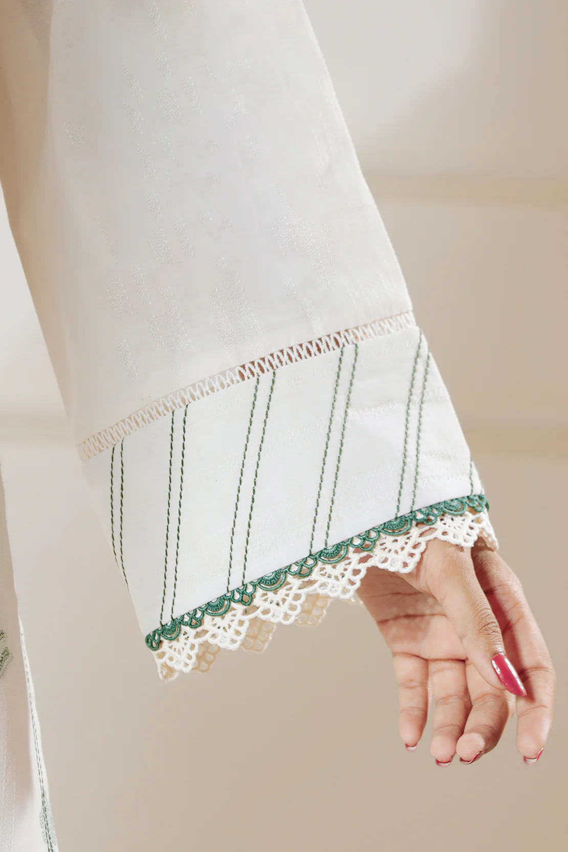 Unstitched Jacquard Cotton 2 Piece (Shirt/Dupatta) - Image 5