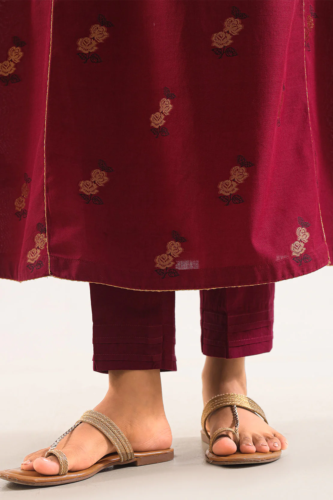 Unstitched Jacquard Cotton  2 Piece (Shirt/Dupatta) - Image 7