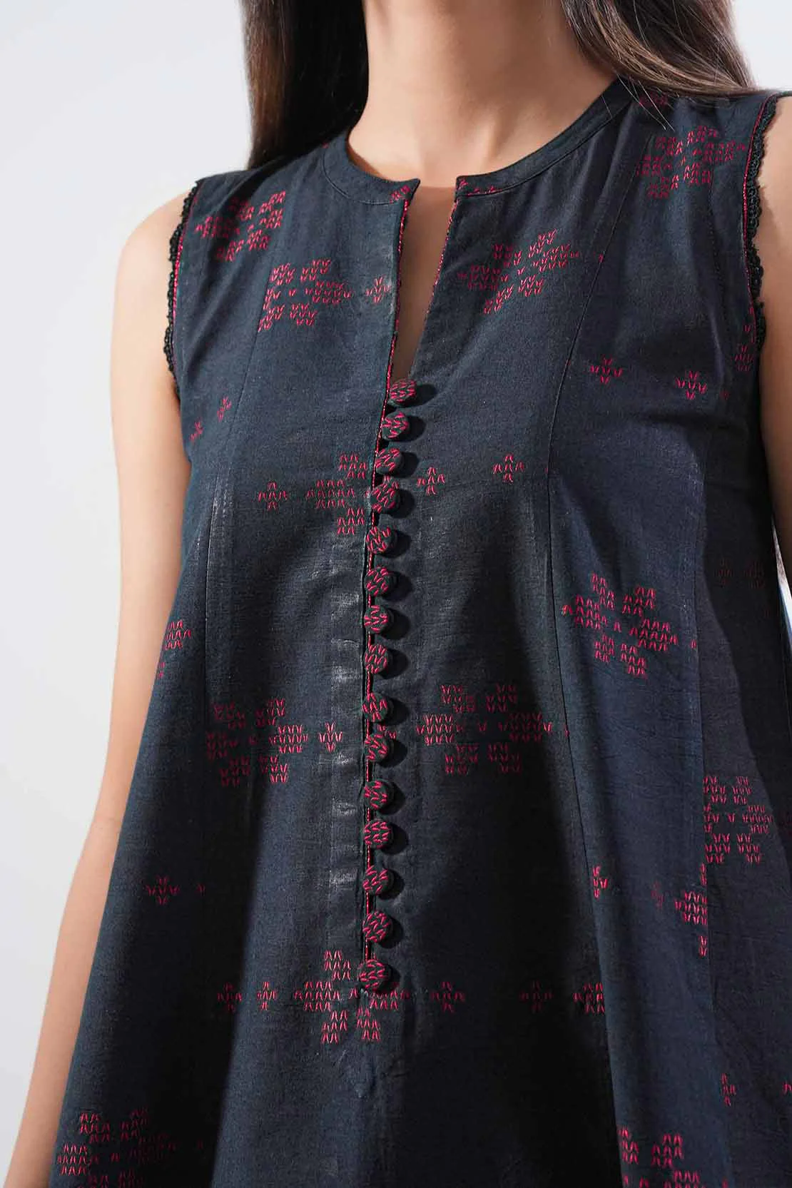 Unstitched Jacquard Cotton 2 Piece (Shirt/Dupatta) - Image 3