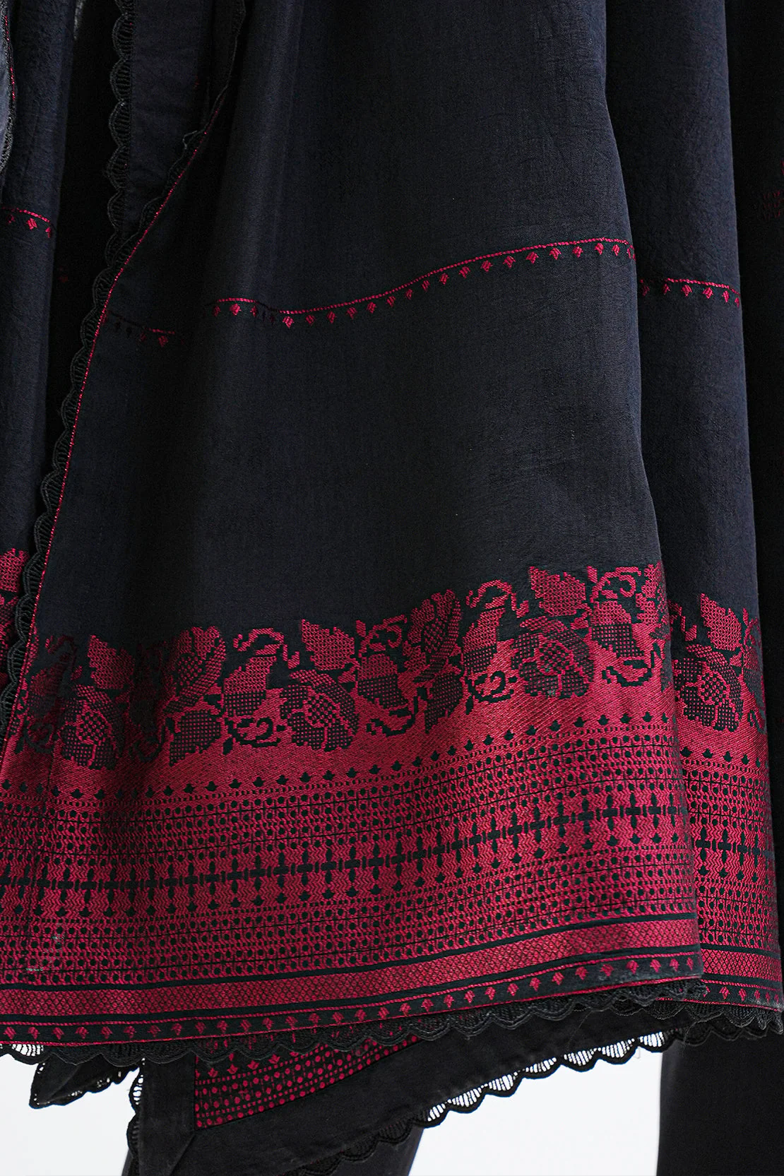 Unstitched Jacquard Cotton 2 Piece (Shirt/Dupatta) - Image 4