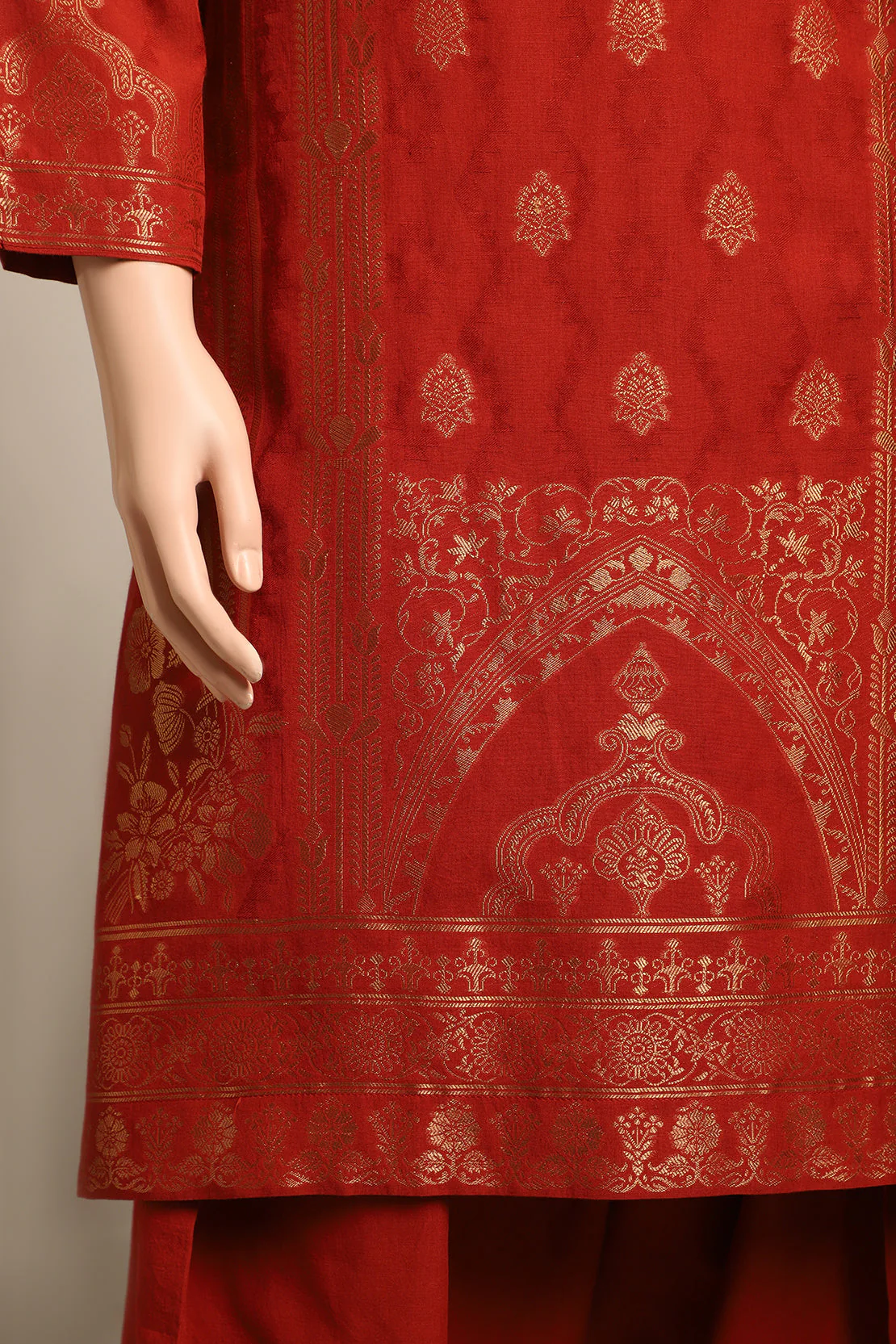 Unstitched Jacquard Cotton 2 Piece (Shirt/Trouser) - Image 4