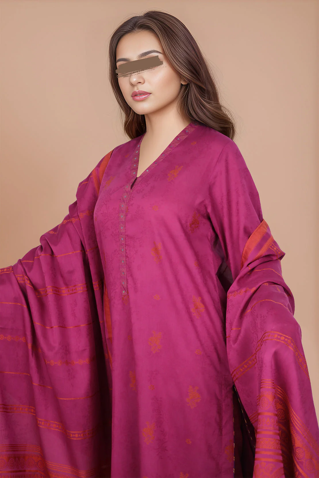 Unstitched Jacquard Cotton 2 Piece (Shirt/Trouser) - Image 5