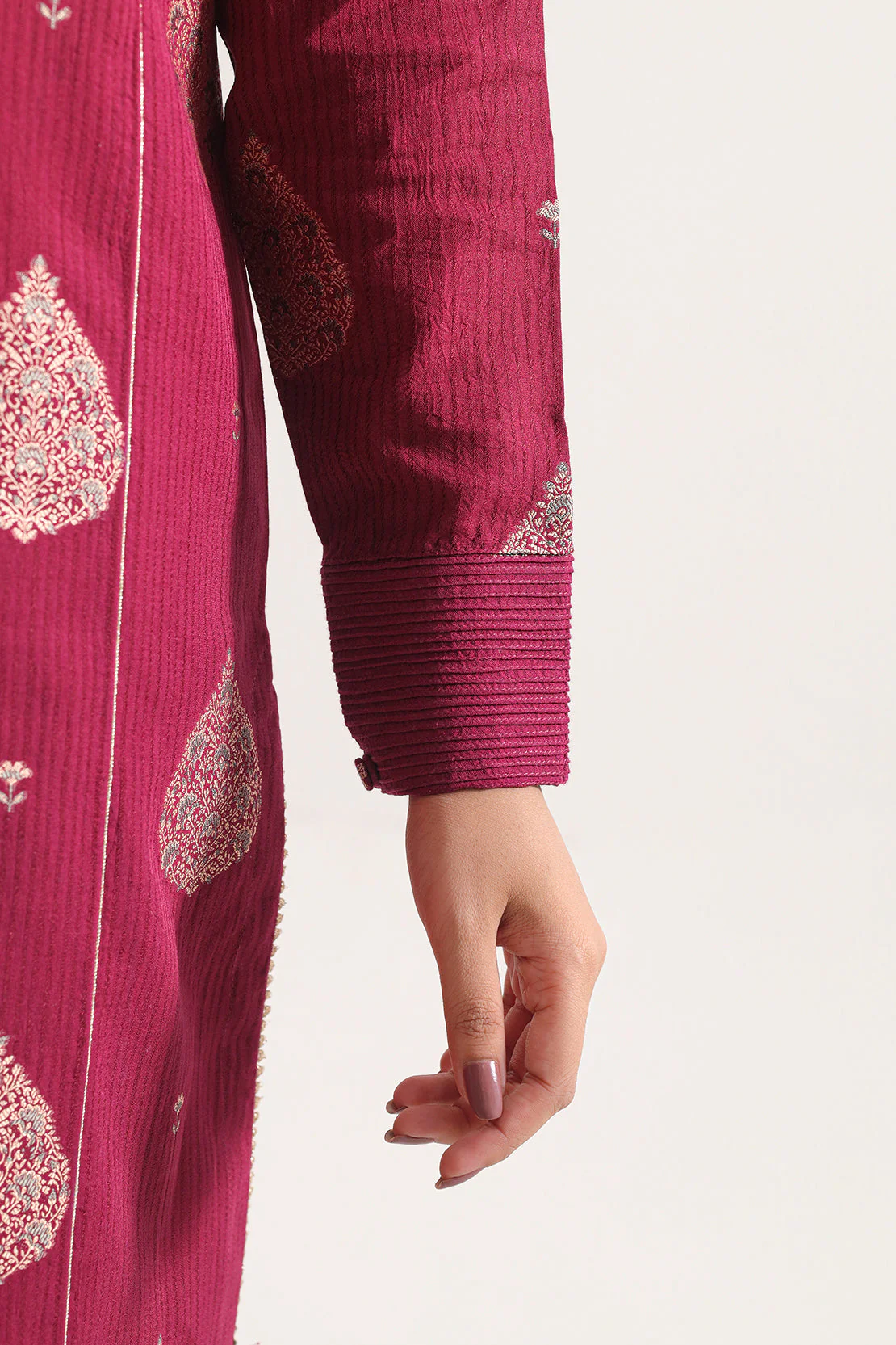 Unstitched Jacquard Cotton 2 Piece (Shirt/Trouser) - Image 4