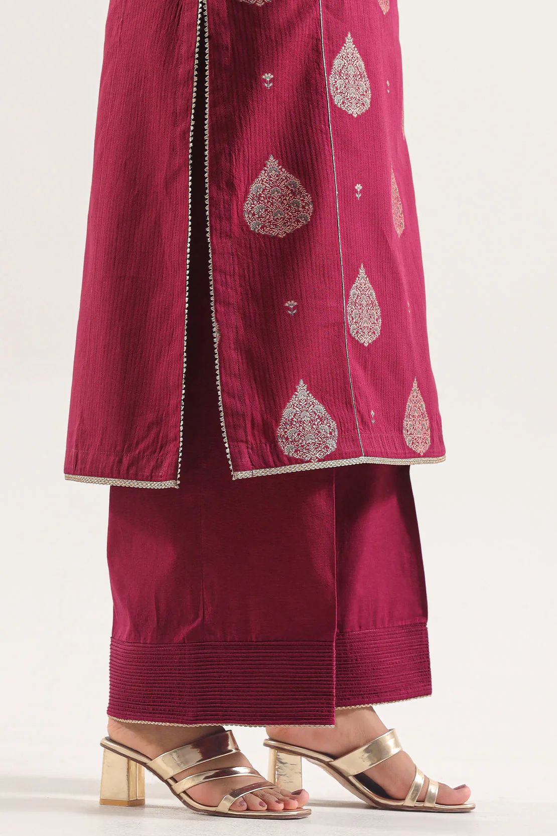Unstitched Jacquard Cotton 2 Piece (Shirt/Trouser) - Image 5