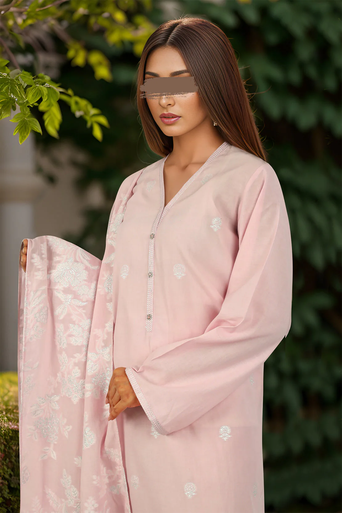 Unstitched Jacquard Cotton 2 Piece (Shirt/Trouser) - Image 3