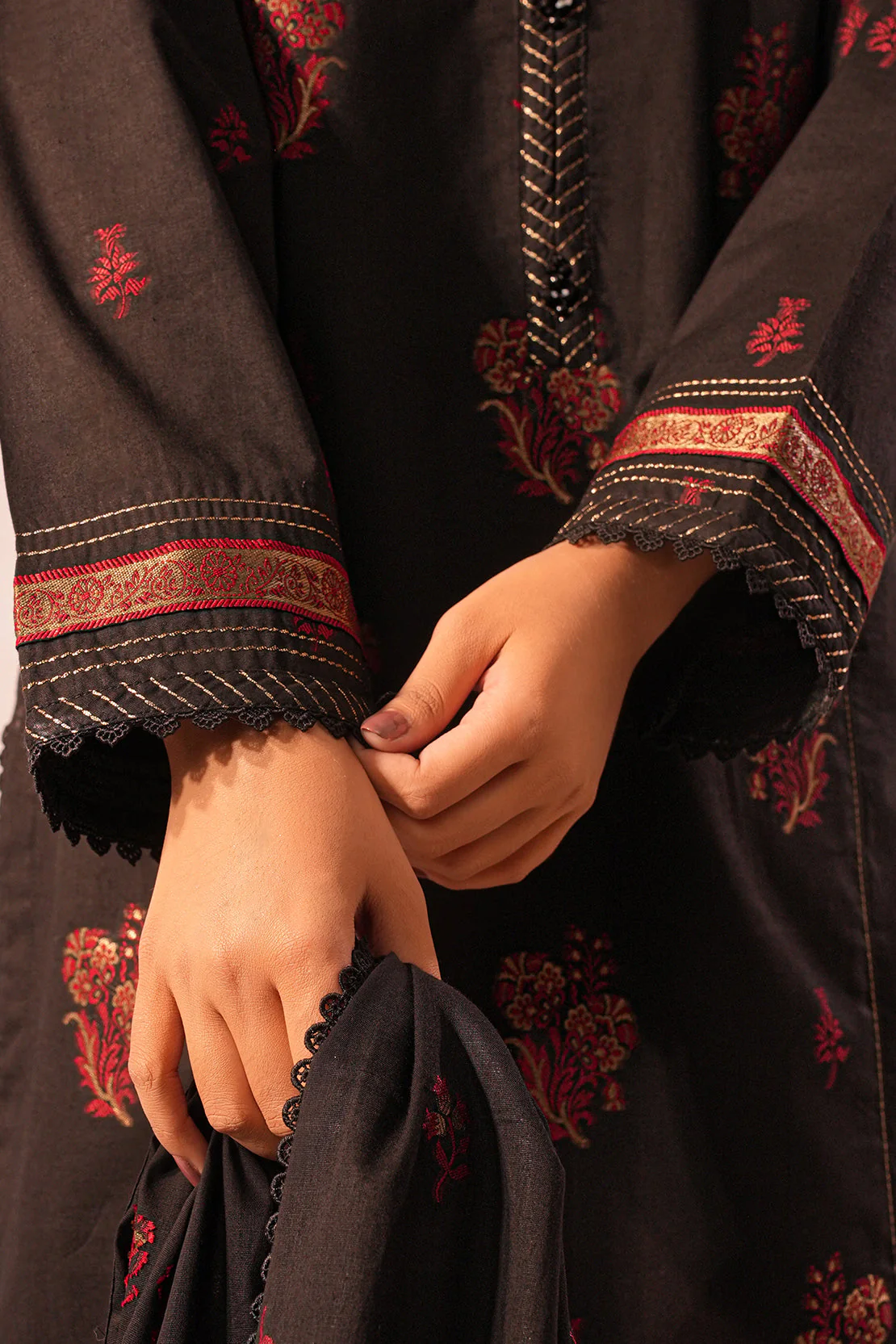 Unstitched Jacquard Cotton 2 Piece (Shirt/Trouser) - Image 8
