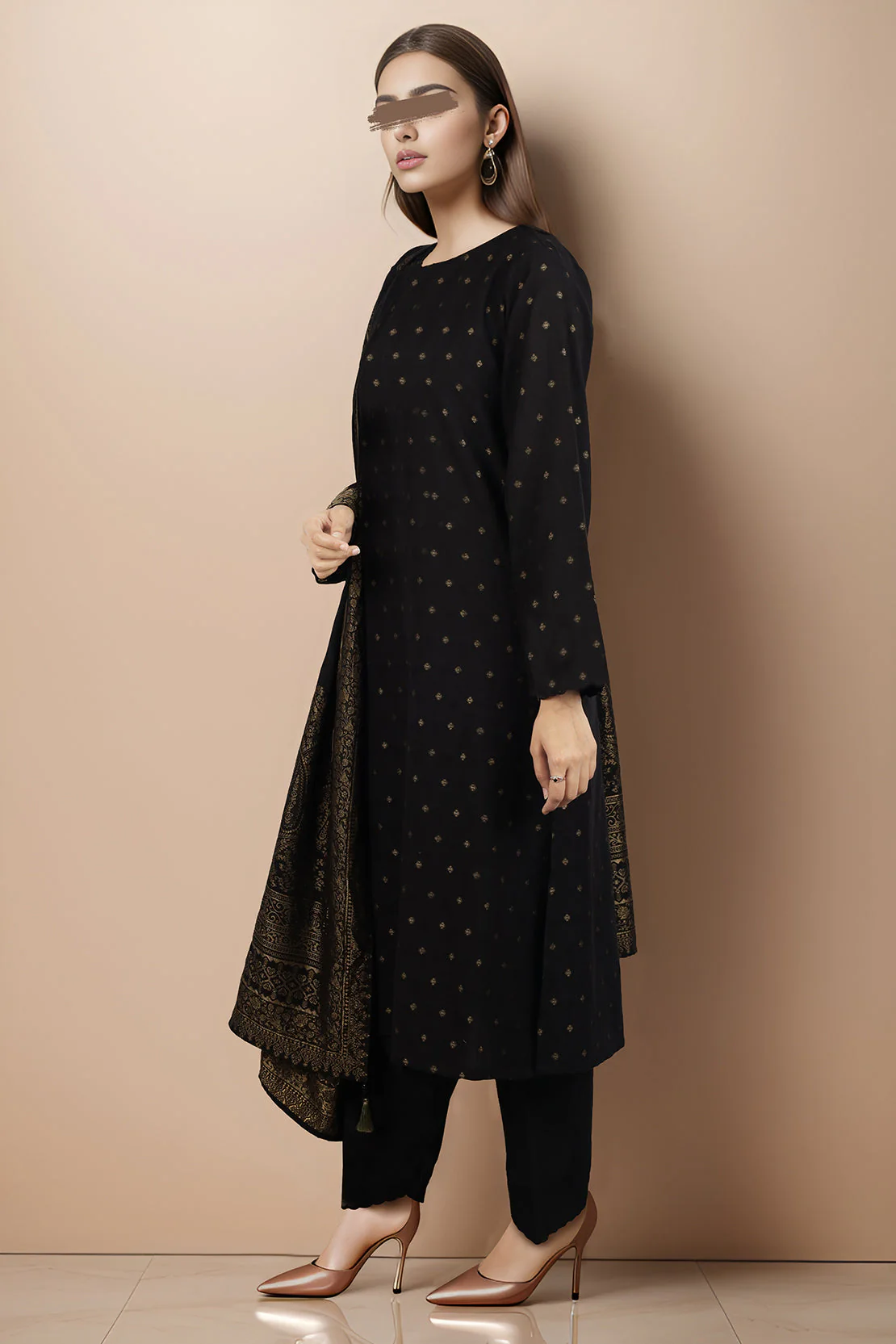 Unstitched Jacquard Cotton 2 Piece (Shirt/Trouser) - Image 2