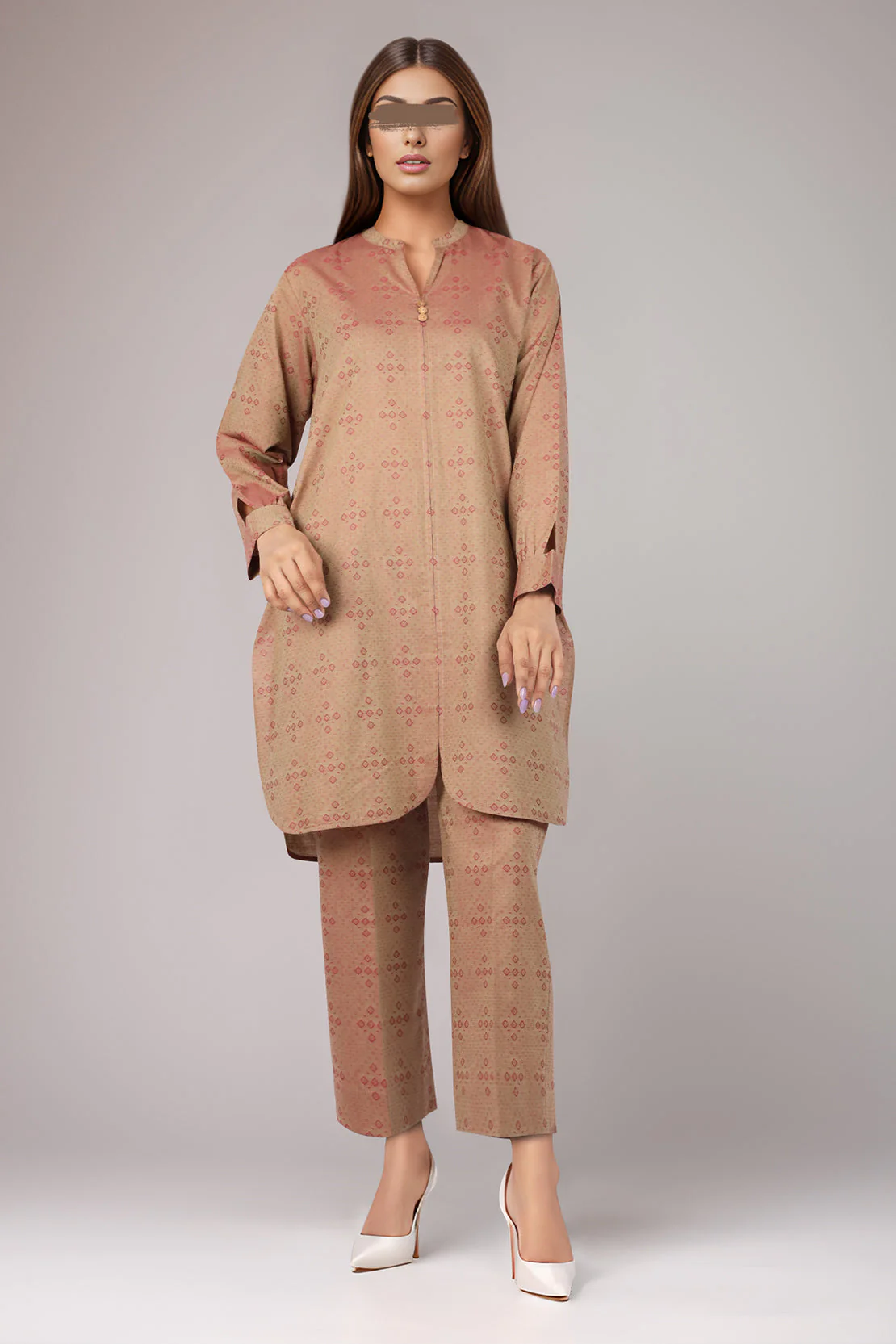 Unstitched Jacquard Cotton 2 Piece (Shirt/Trouser)