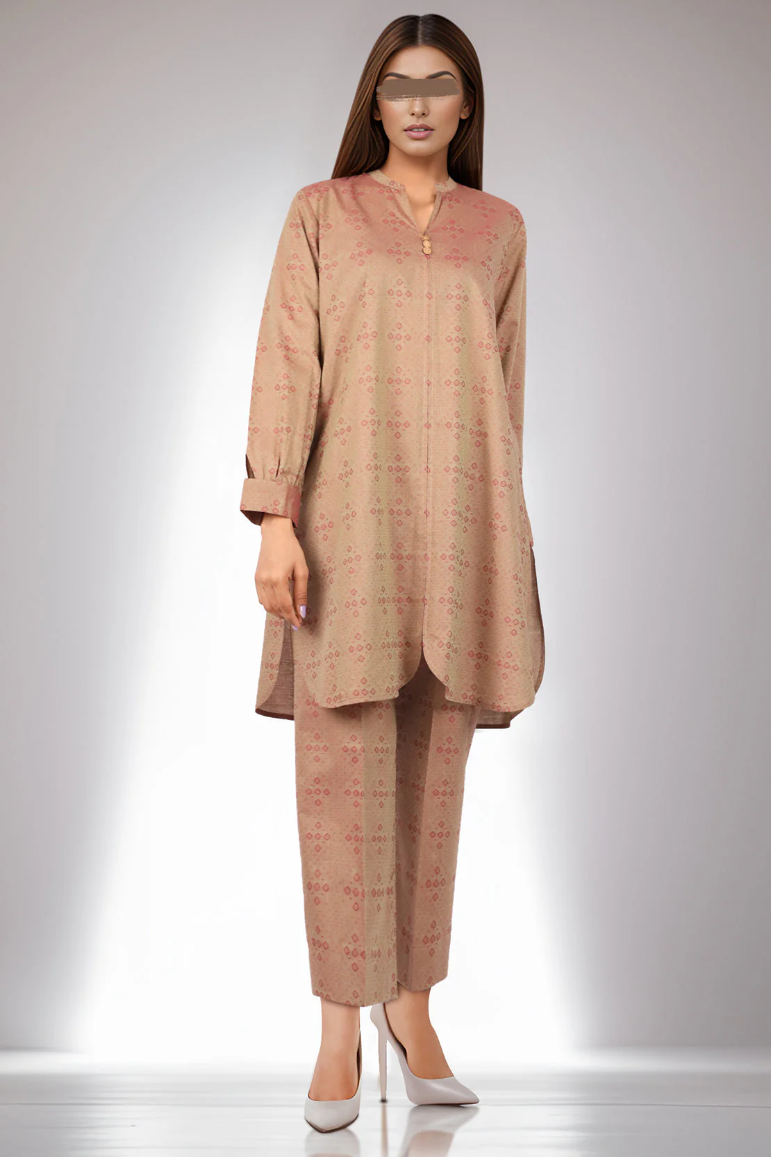 Unstitched Jacquard Cotton 2 Piece (Shirt/Trouser) - Image 2
