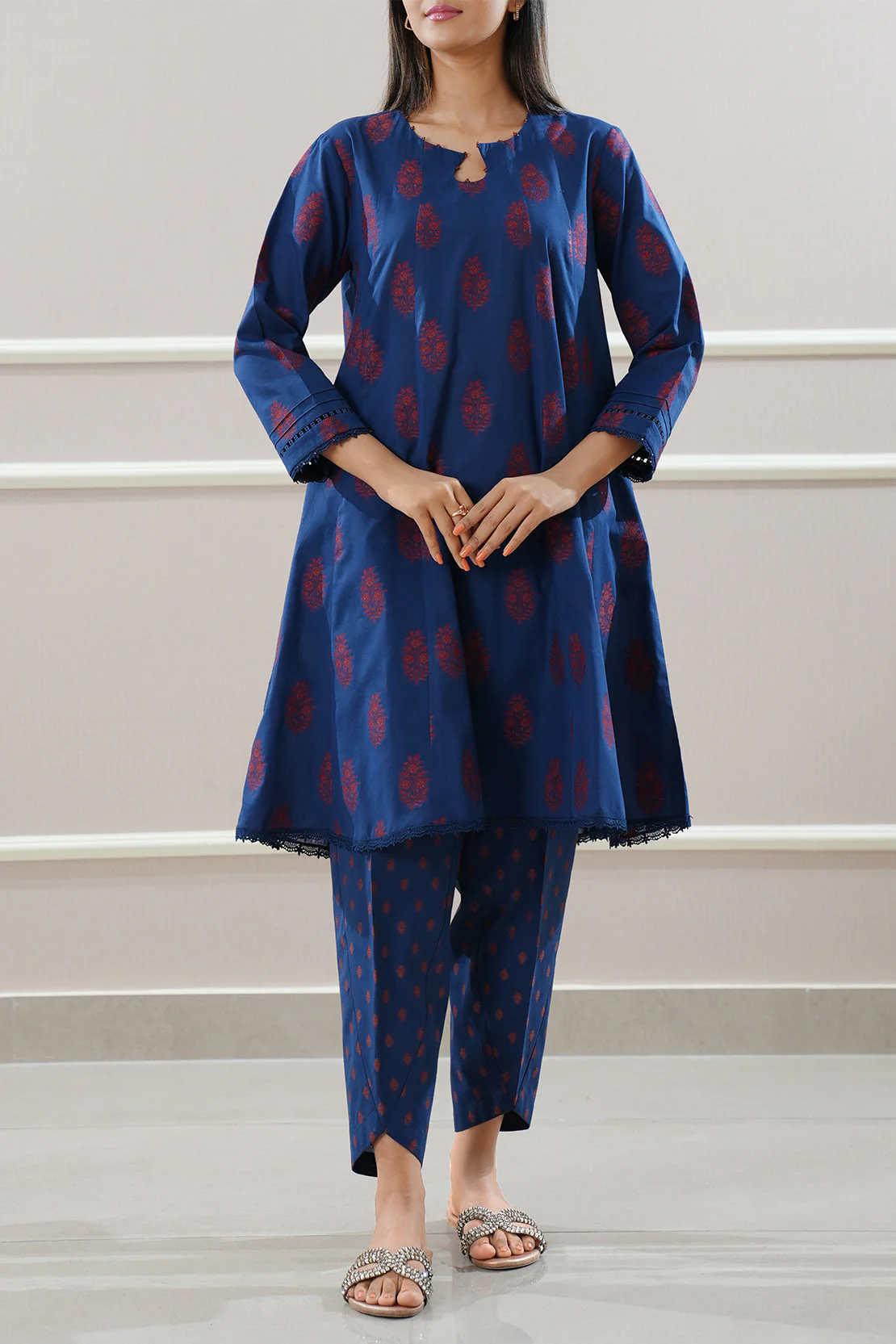 Unstitched Jacquard Cotton 2 Piece (Shirt/Trouser) - Image 2