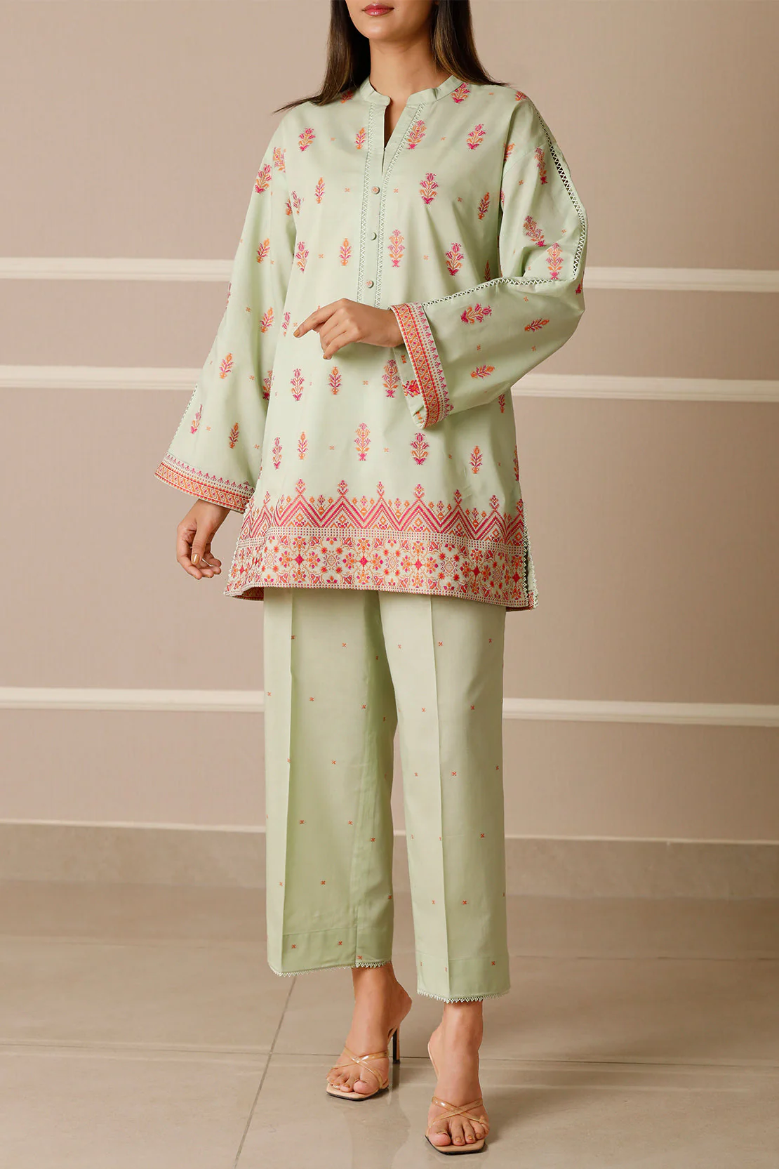 Unstitched Jacquard Cotton 2 Piece (Shirt/Trouser) - Image 2