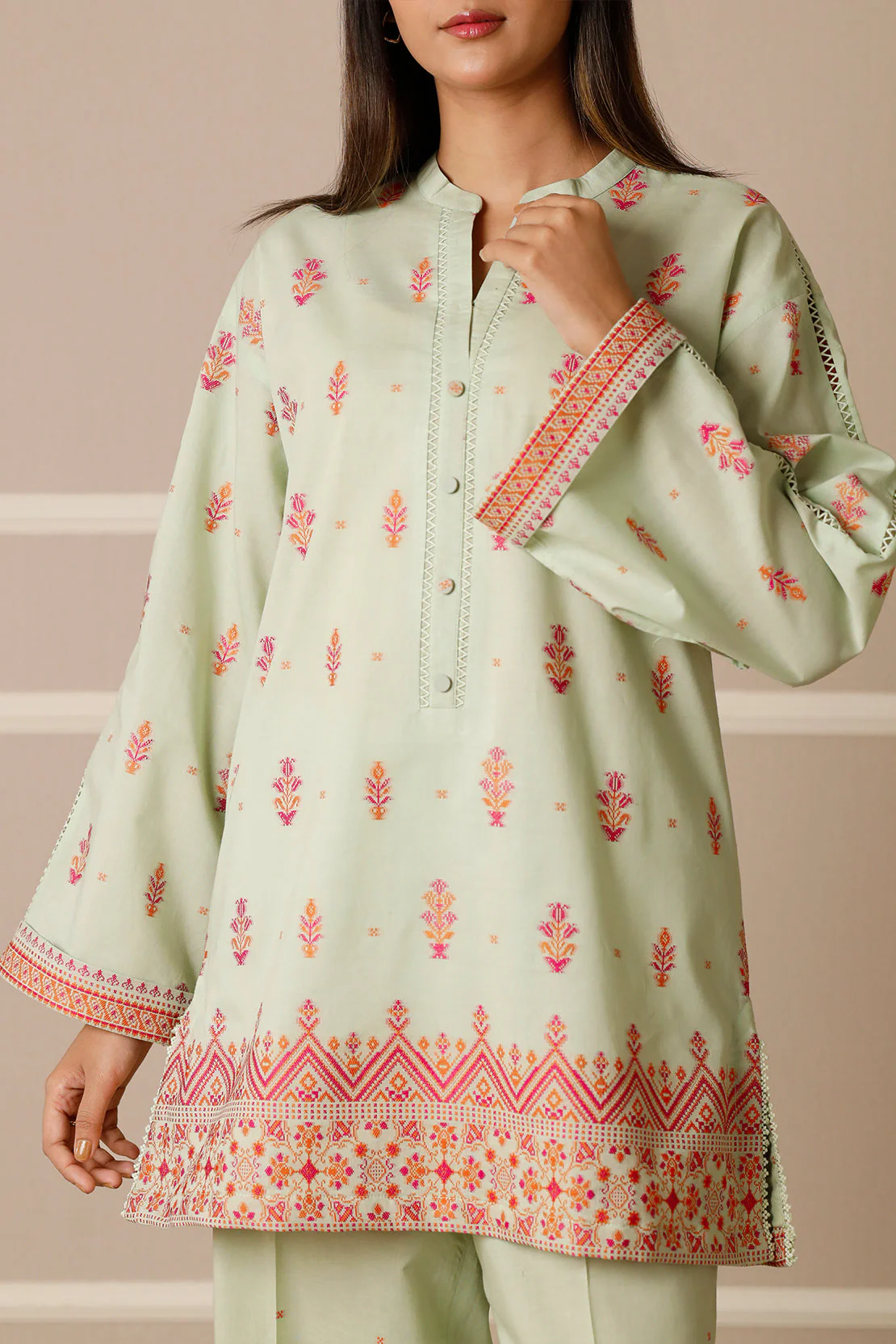 Unstitched Jacquard Cotton 2 Piece (Shirt/Trouser) - Image 4