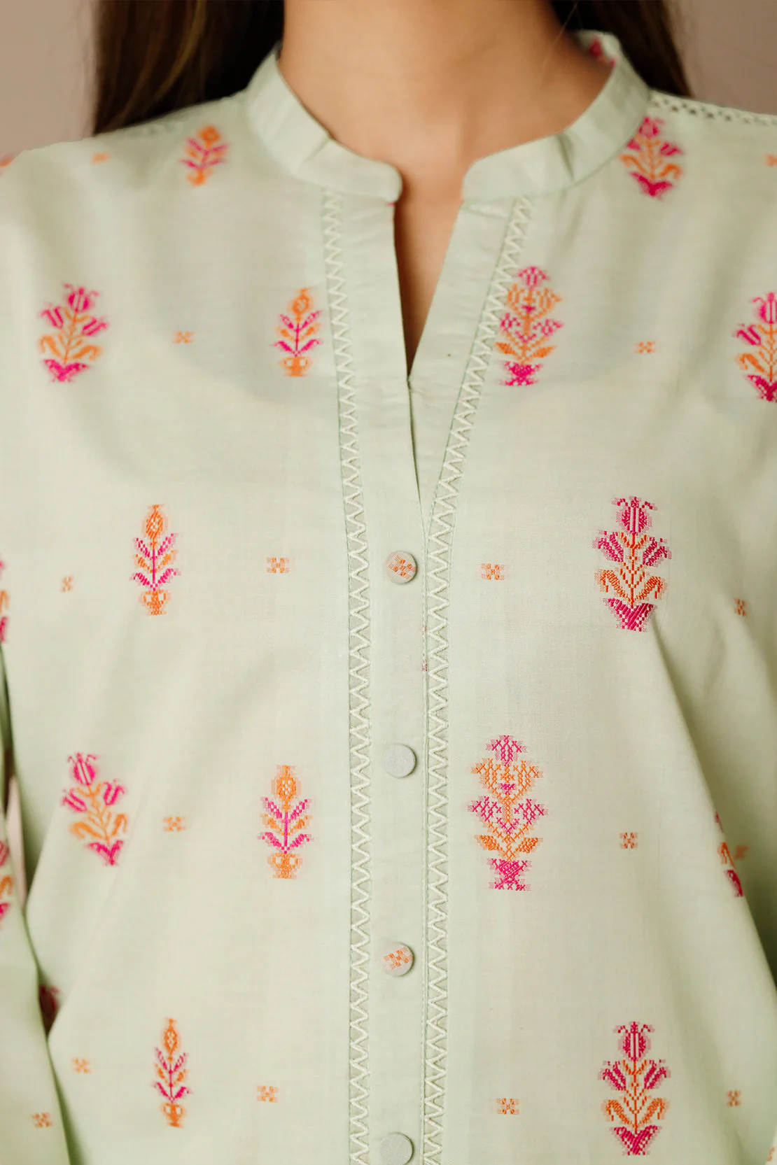 Unstitched Jacquard Cotton 2 Piece (Shirt/Trouser) - Image 5