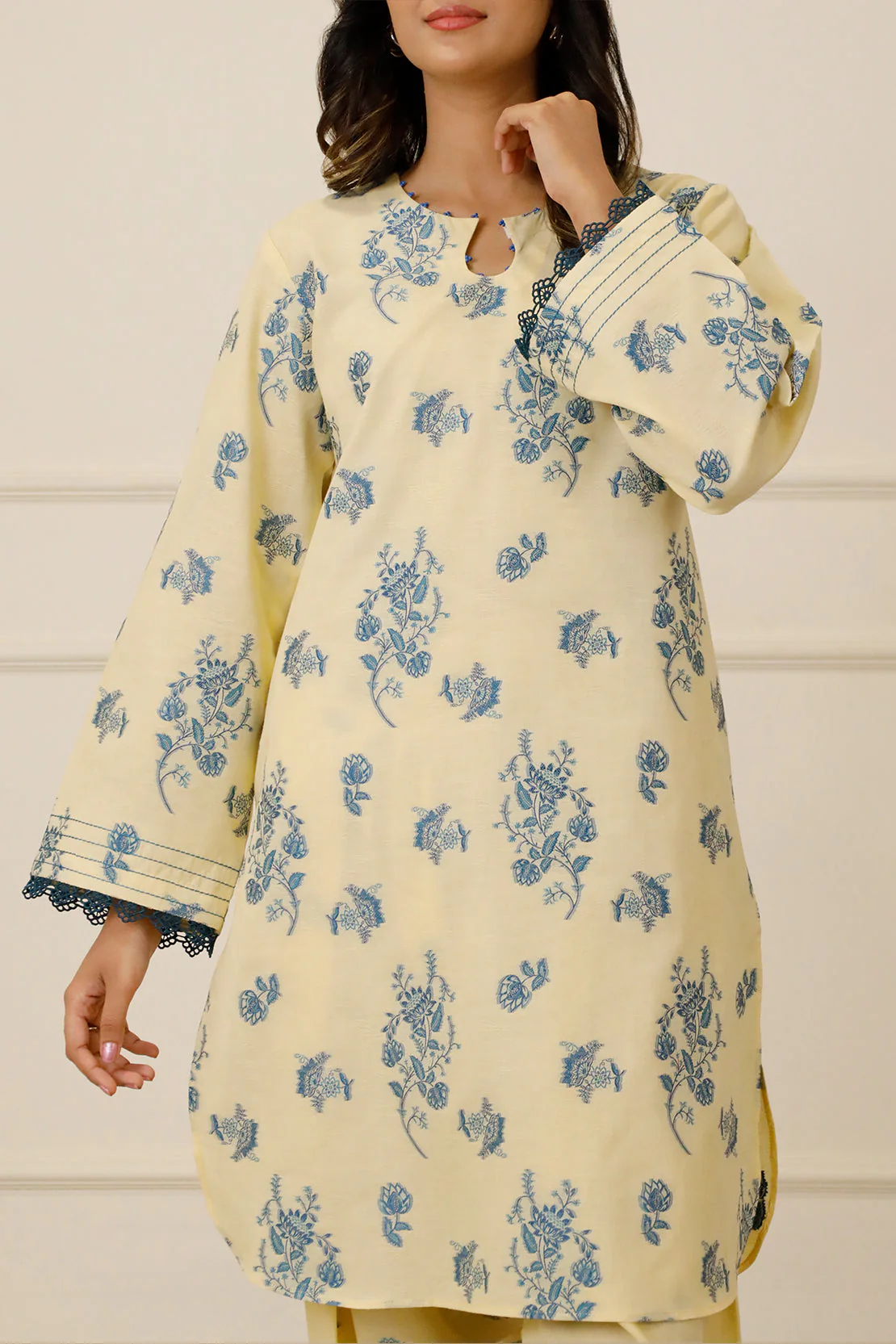 Unstitched Jacquard Cotton 2 Piece (Shirt/Trouser) - Image 5