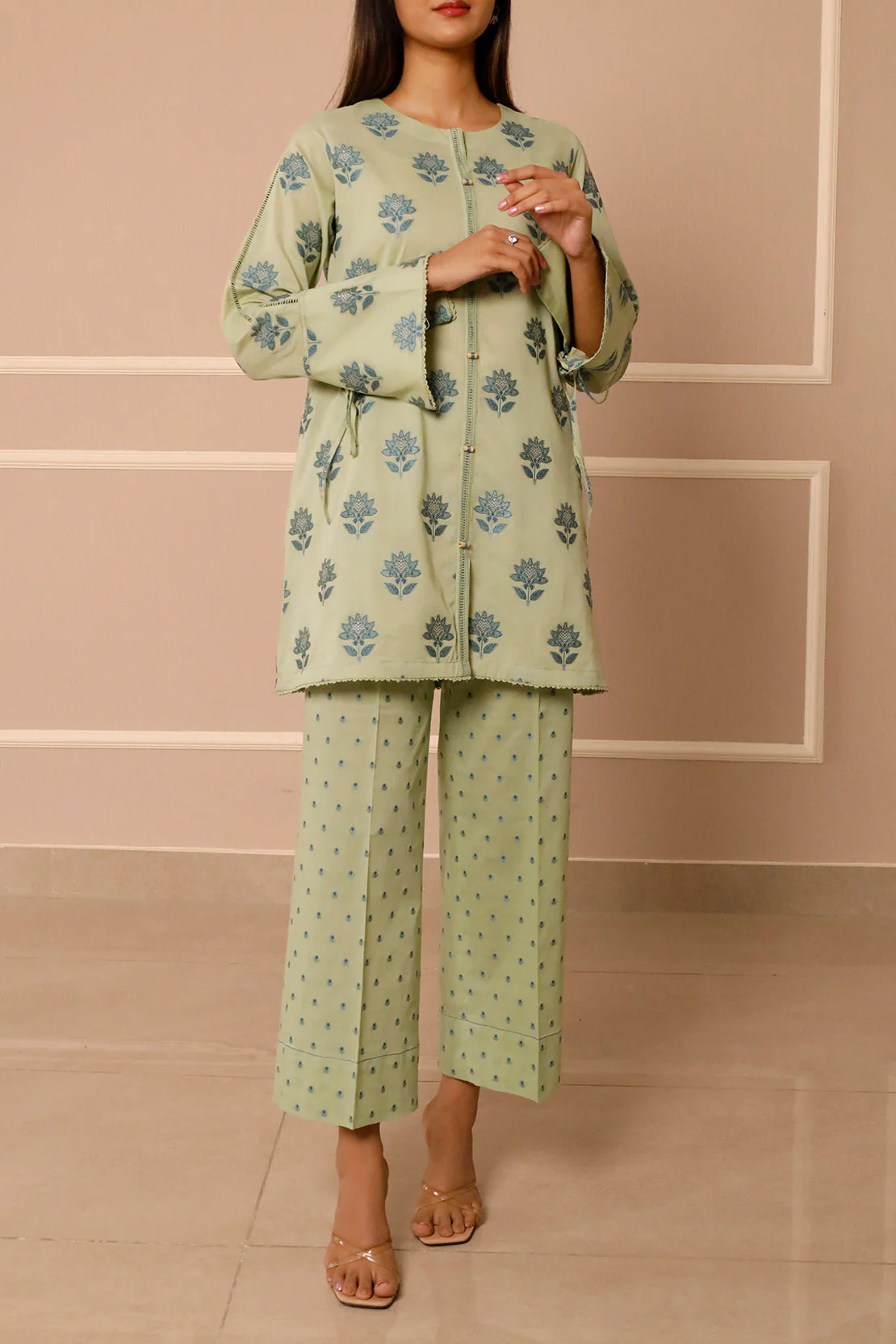 Unstitched Jacquard Cotton 2 Piece (Shirt/Trouser) - Image 3