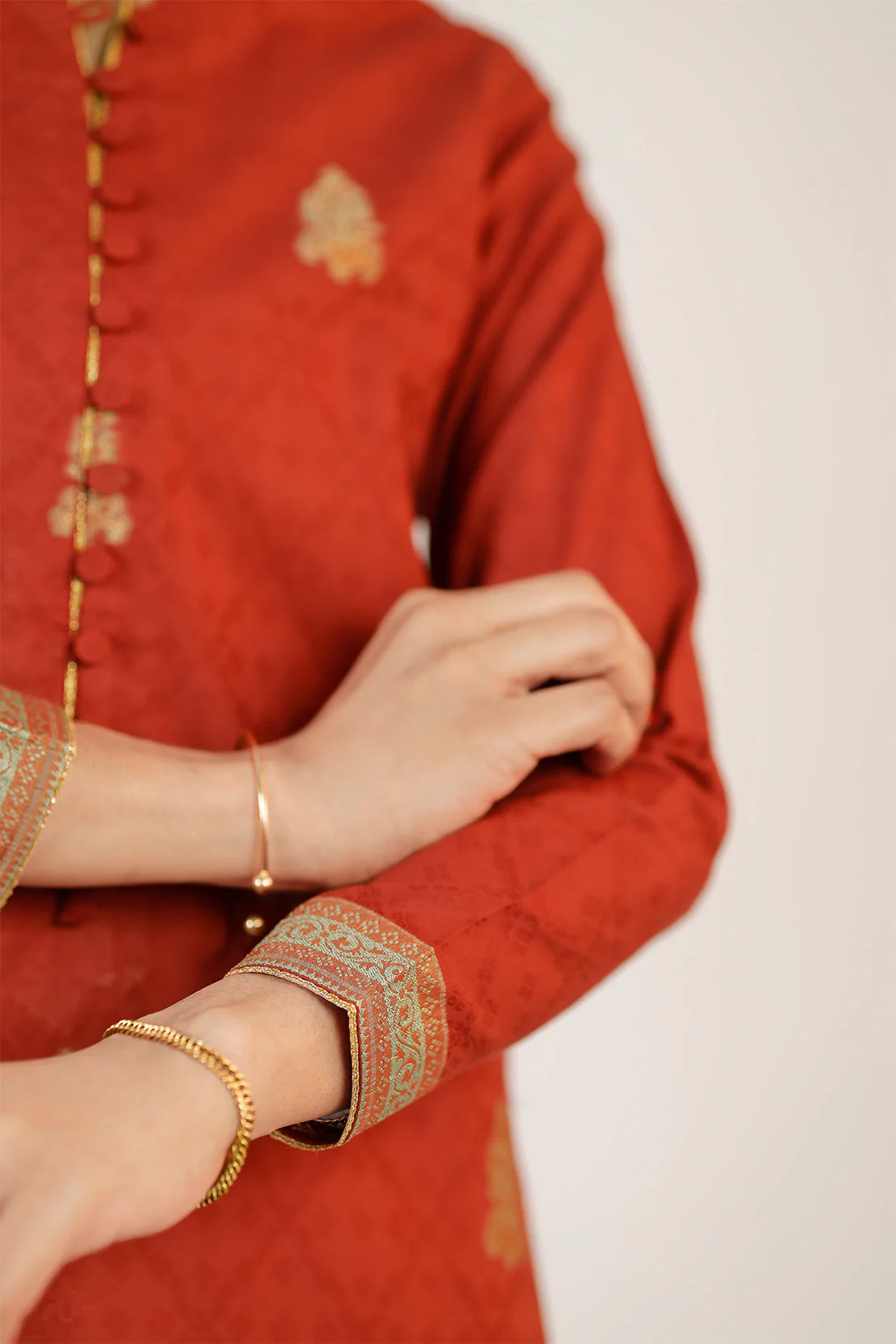 Unstitched Jacquard Cotton 2 Piece (Shirt/Trouser) - Image 5
