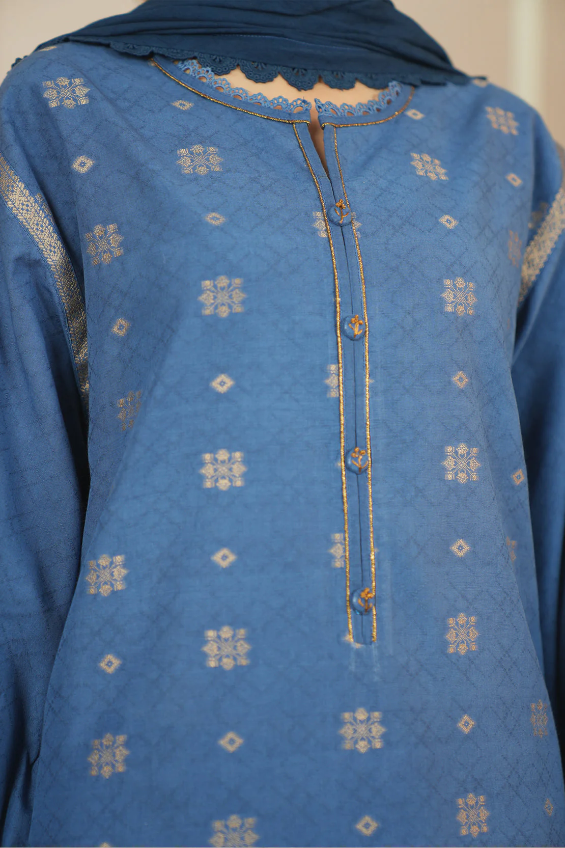 Unstitched Jacquard Cotton 2 Piece (Shirt/Trouser) - Image 7