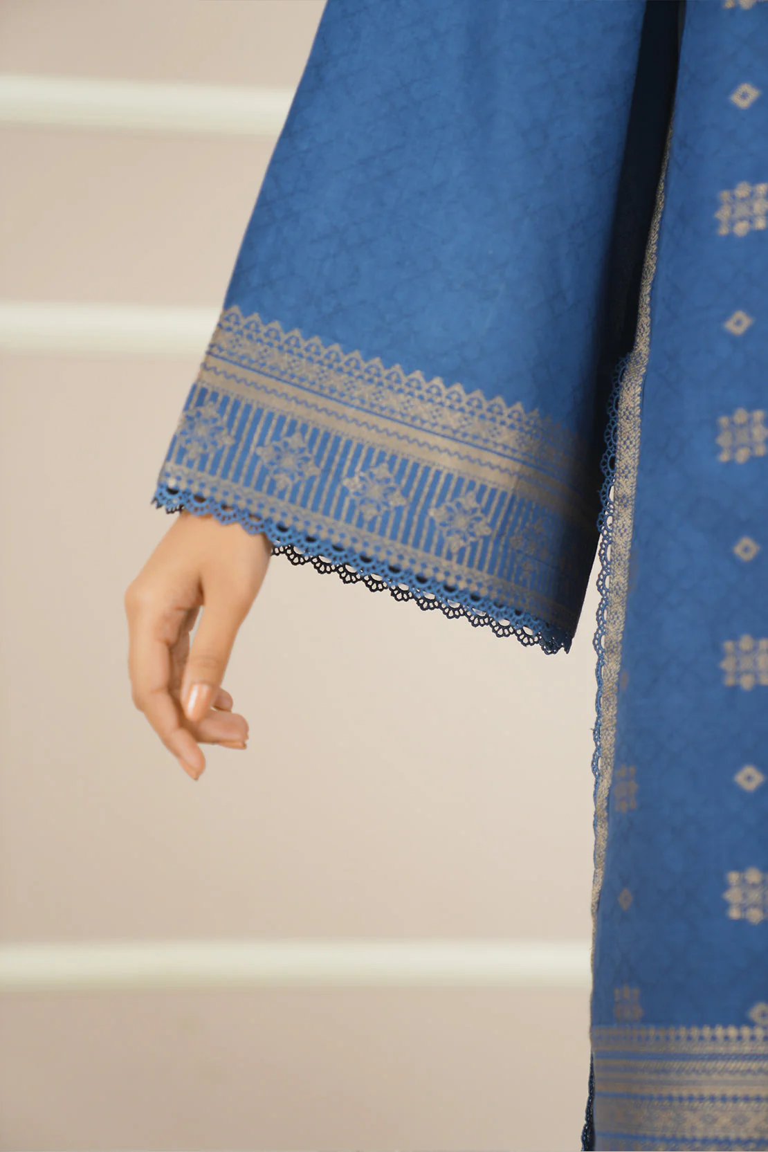 Unstitched Jacquard Cotton 2 Piece (Shirt/Trouser) - Image 8