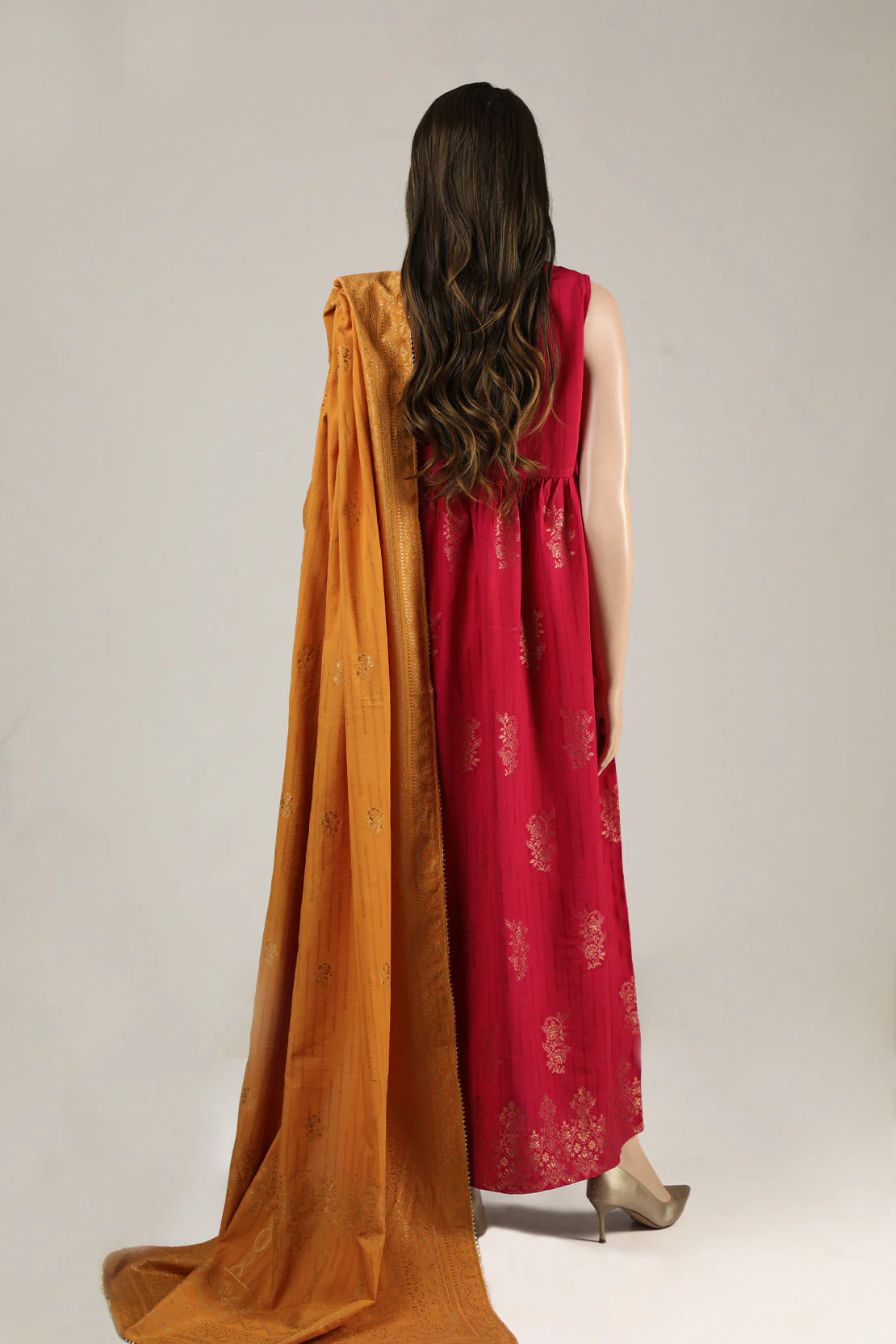 Unstitched Jacquard Cotton 2 Piece (Shirt/Trouser) - Image 2