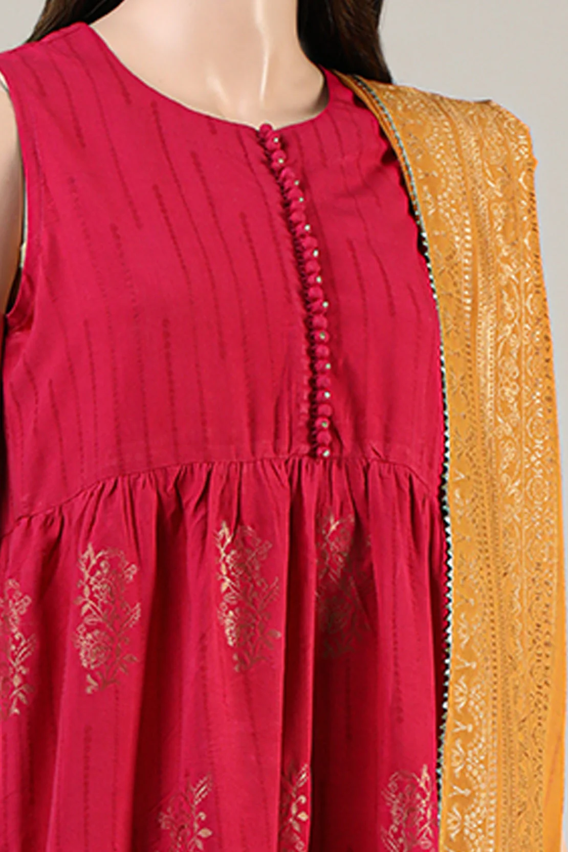 Unstitched Jacquard Cotton 2 Piece (Shirt/Trouser) - Image 3