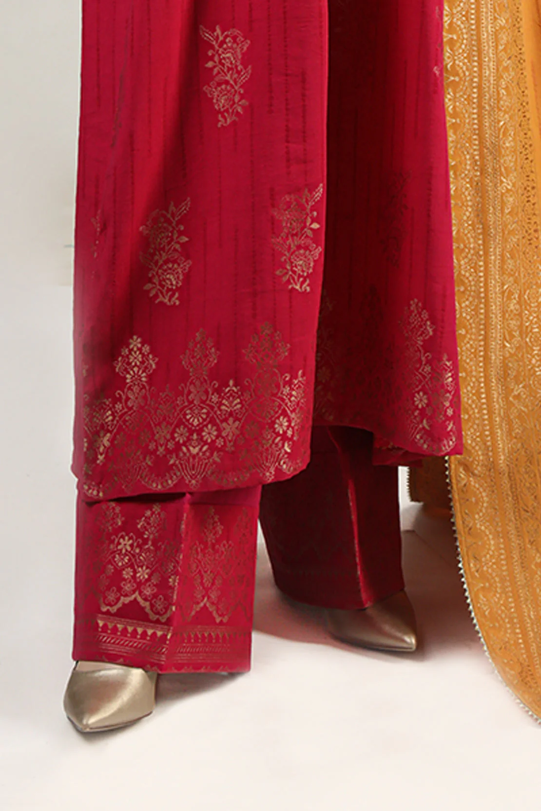 Unstitched Jacquard Cotton 2 Piece (Shirt/Trouser) - Image 4