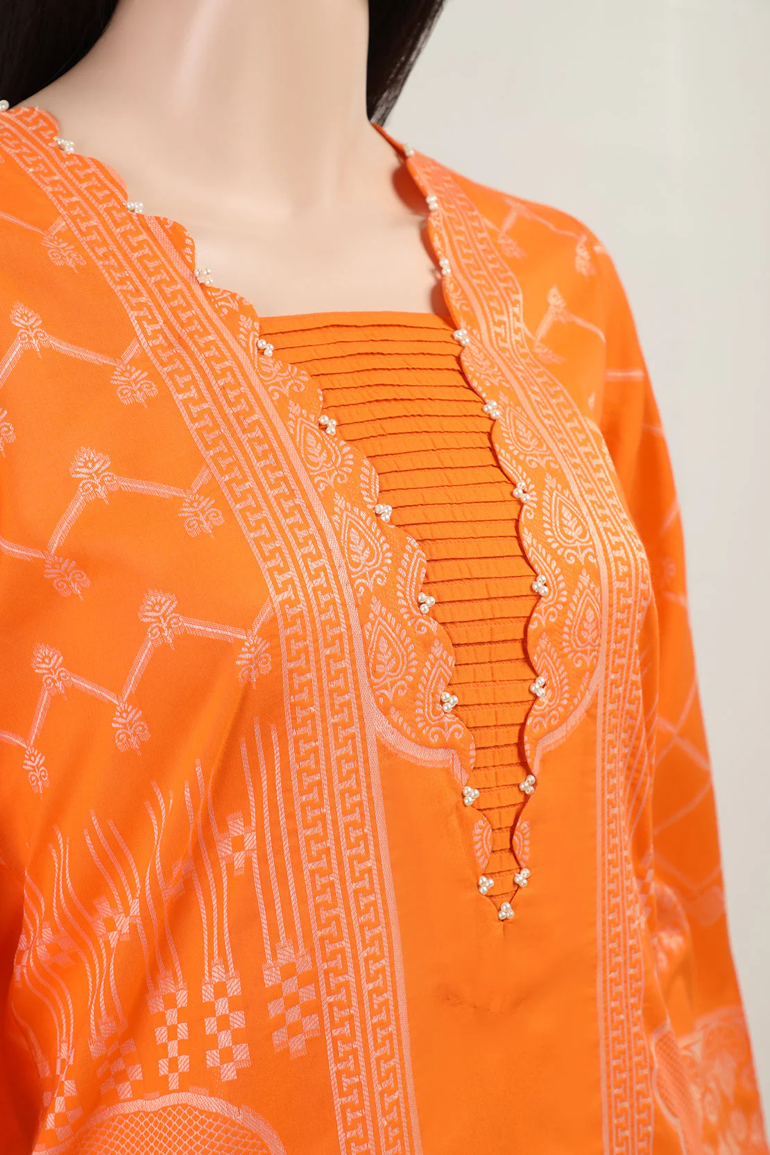 Unstitched Jacquard Cotton 2 Piece (Shirt/Trouser) - Image 3