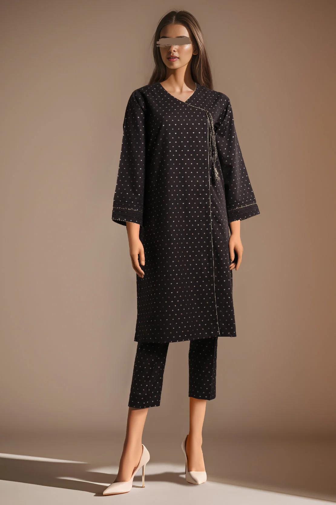 Unstitched Jacquard Cotton 2 Piece (Shirt/Trouser)